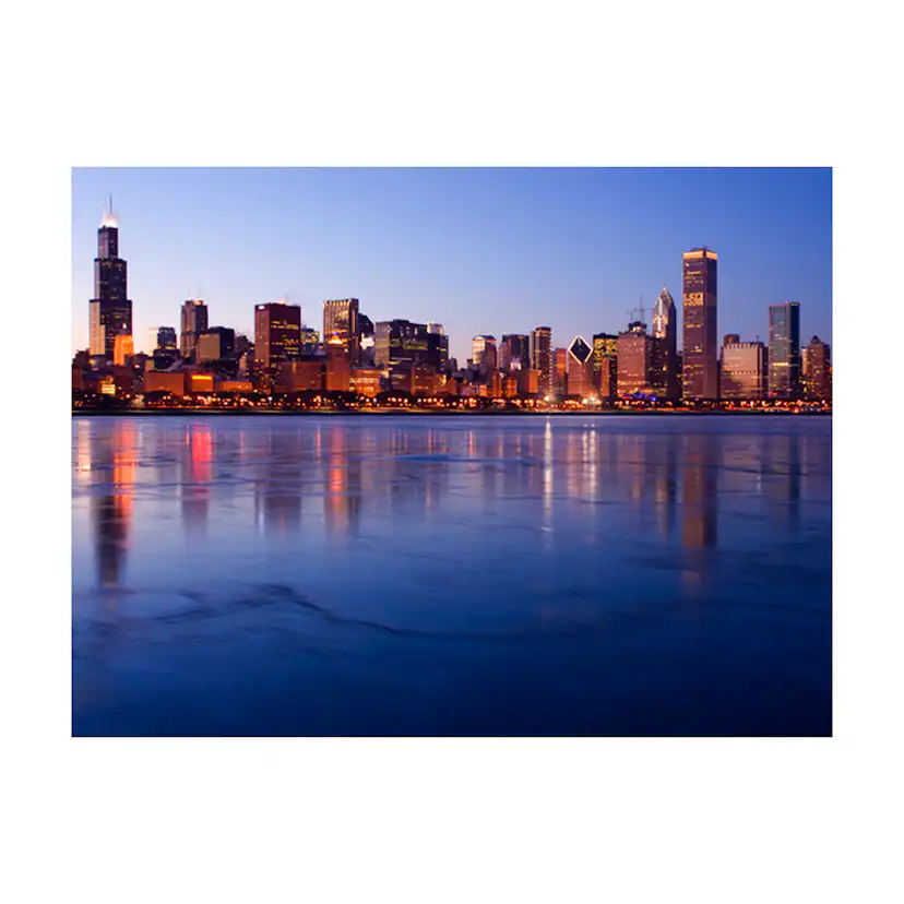Fototapet Arkiio Icy Downtown Chicago