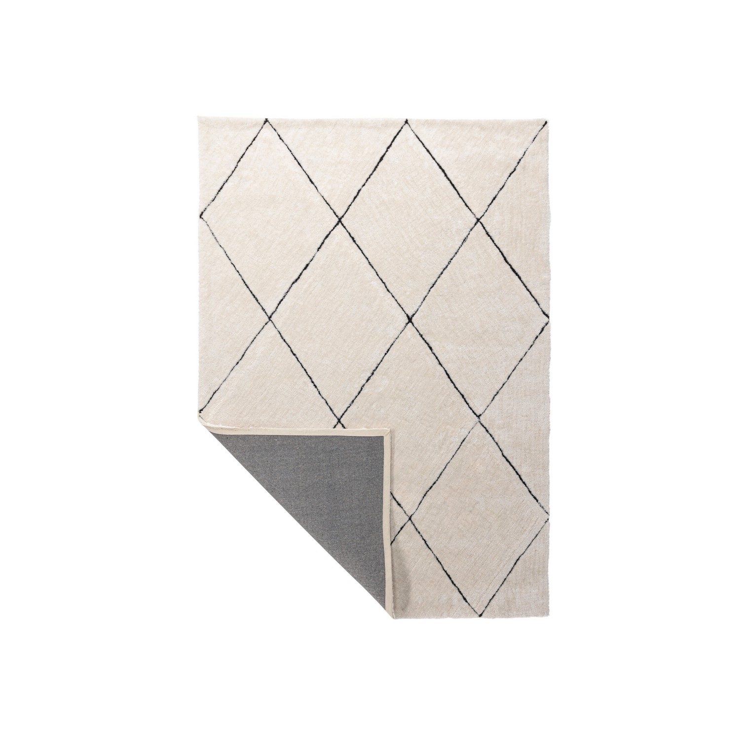 Patrik Polyester Shaggy - 230*160-Rectangular-White/Black 160x230 cm