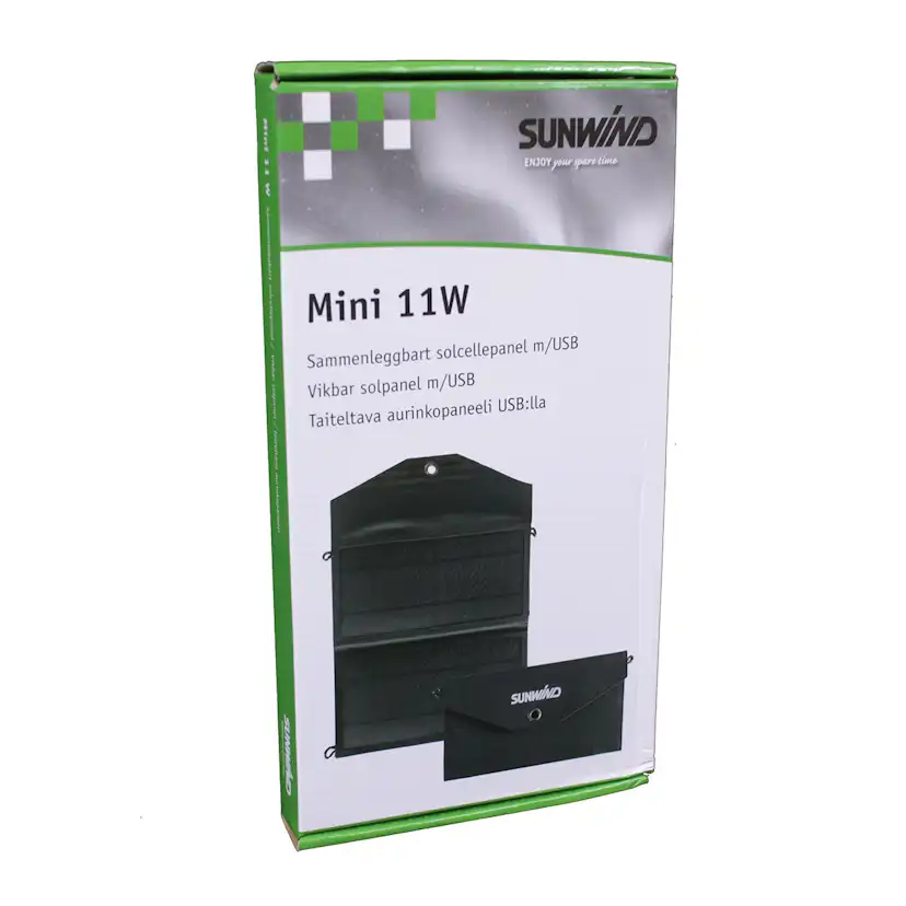 Vikbar solpanel Sunwind Mini 12W med USB