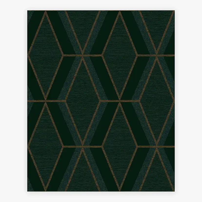 Tapet NEXT Optical Triangle Green