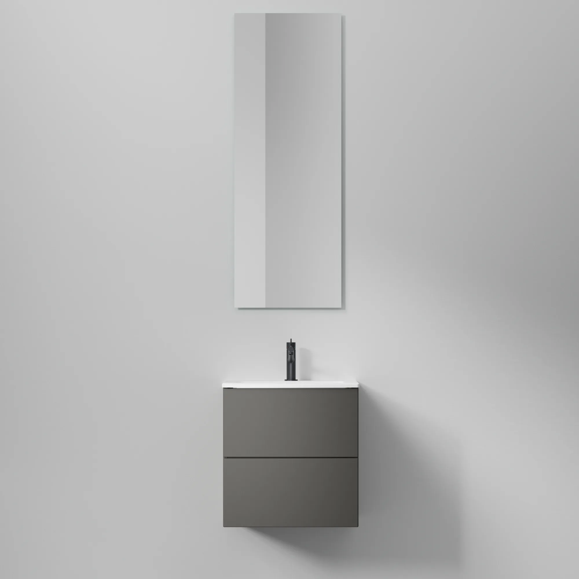 Kommod Core XS Solid 50 Carbon Grey, 2 Lådor Carbon Grey, 485x390x500 mm