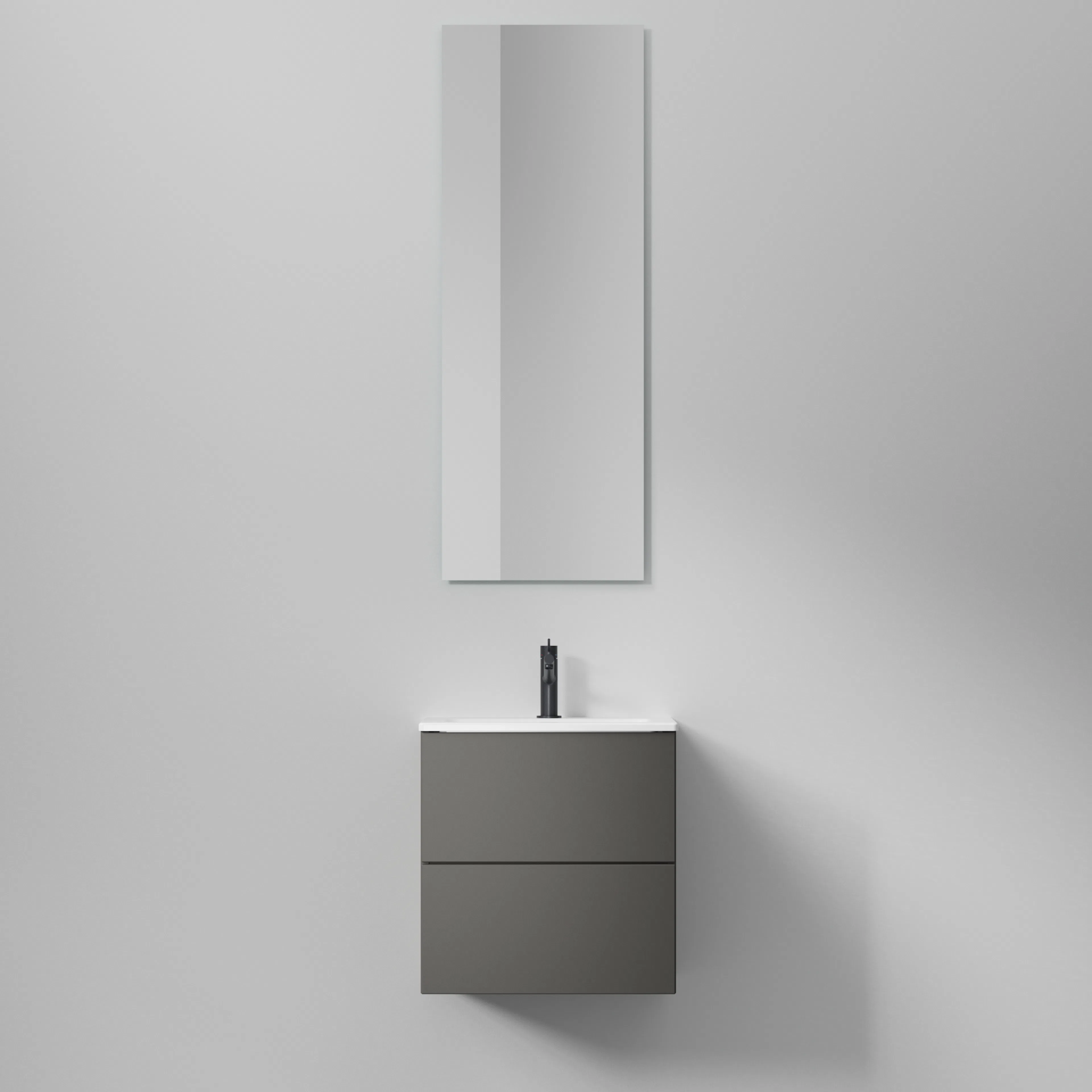 Kommod Core XS Solid 50 Carbon Grey, 2 Lådor Carbon Grey, 485x390x500 mm