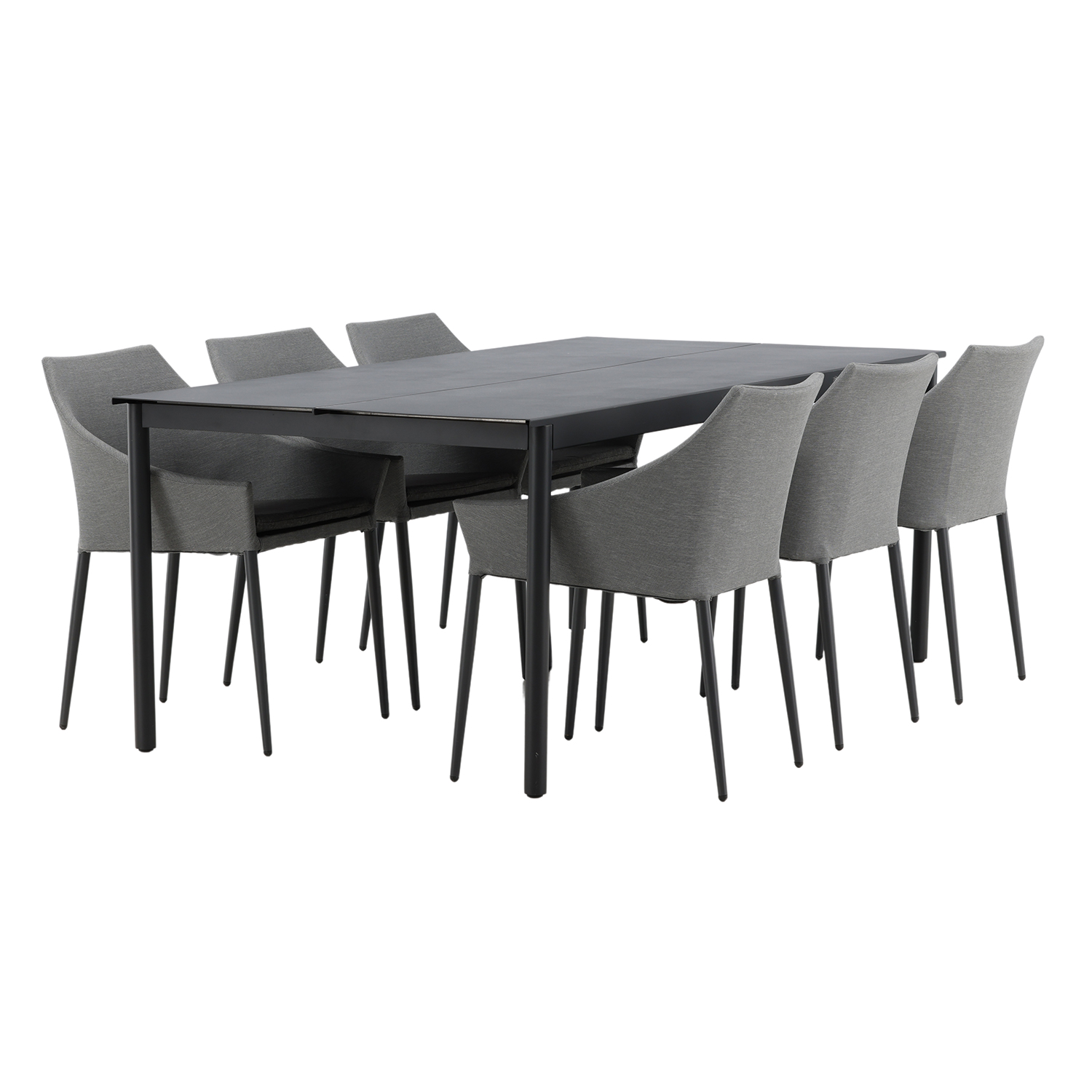 Matgrupp Utomhus Venture Home Modena 200x100 cm med 6 Spoga Trädgårdsstolar
