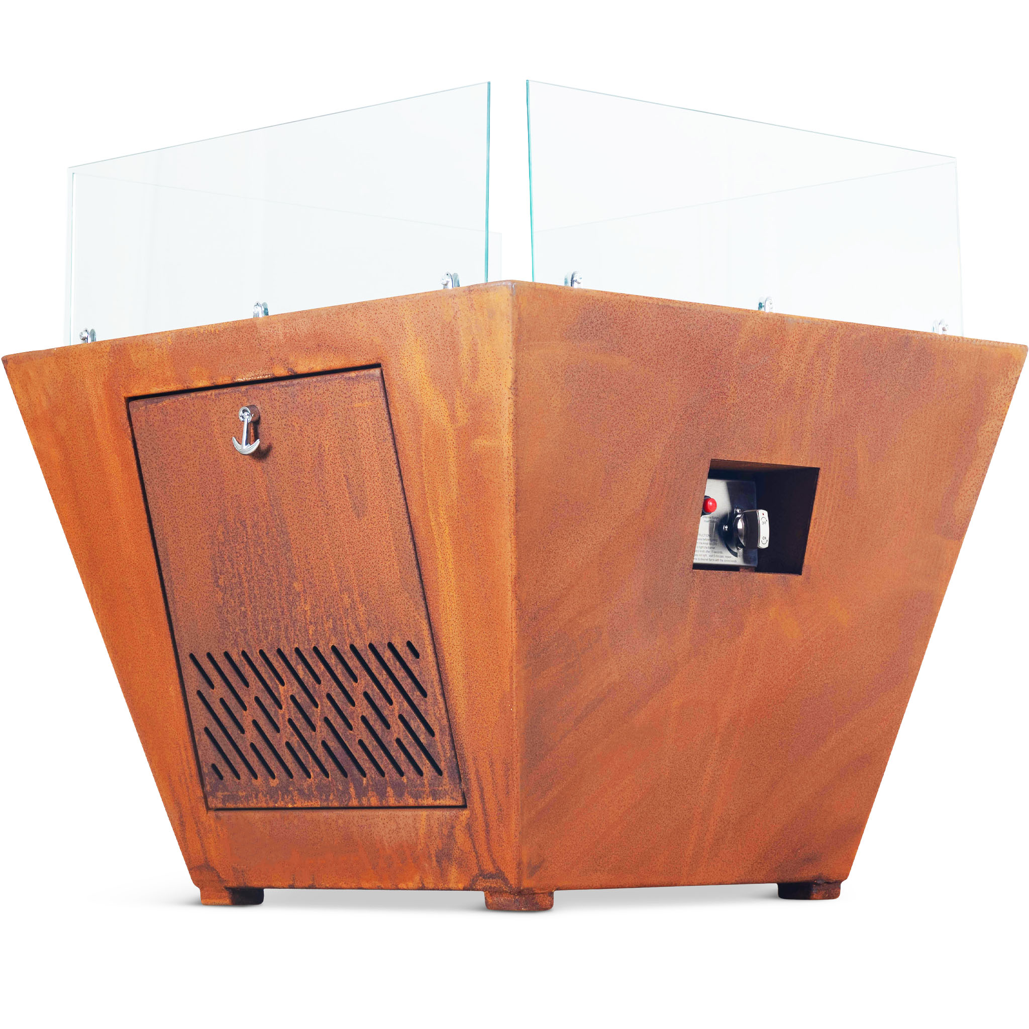 Eldstad Lyfco Cortenstål Gasoldriven Husum