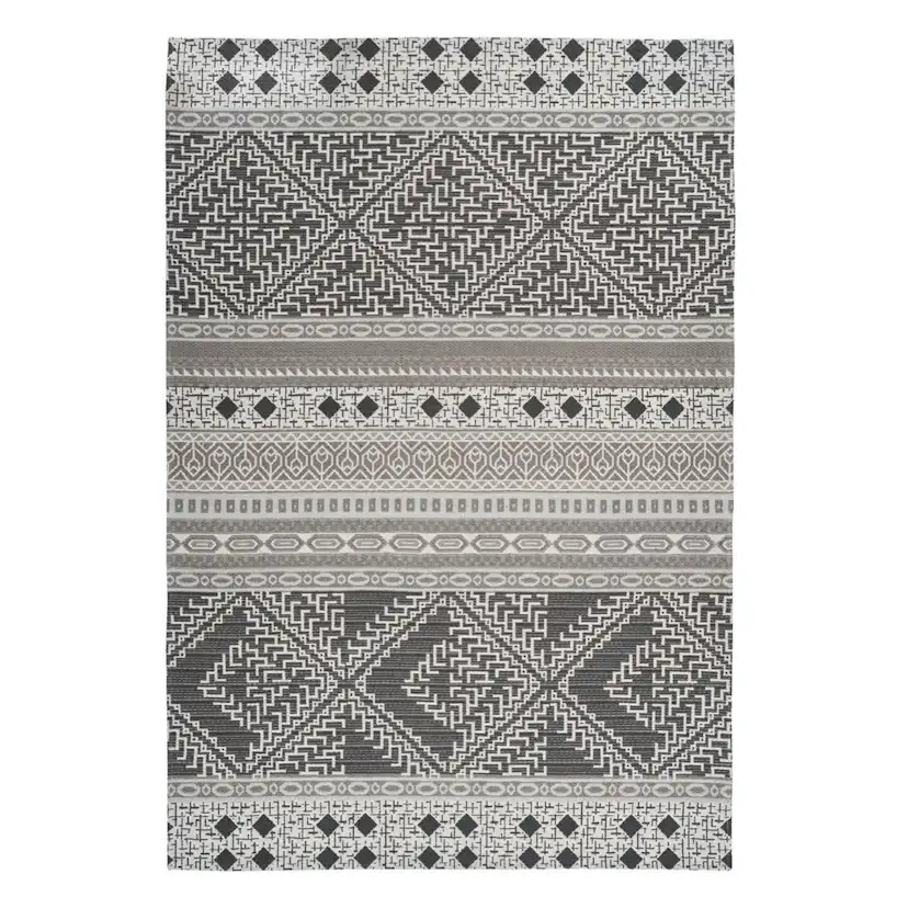 Utomhusmatta D-sign Clausri Lyd Taupe/Creme