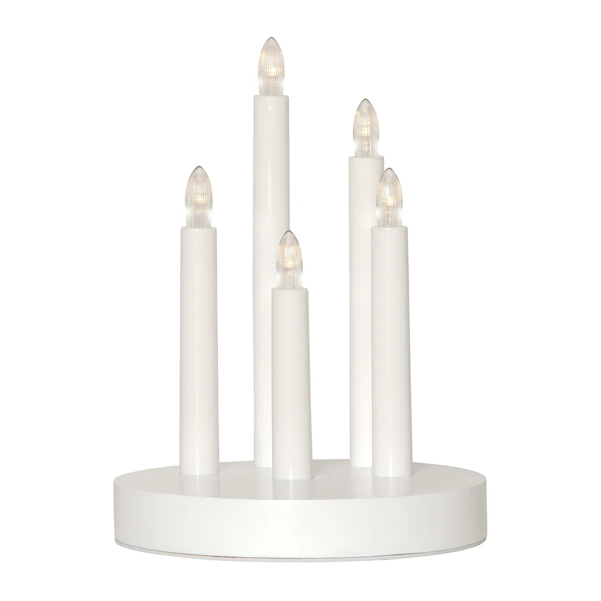 Ljusstake Star Trading Doris Batteridriven Adventsljusstake White