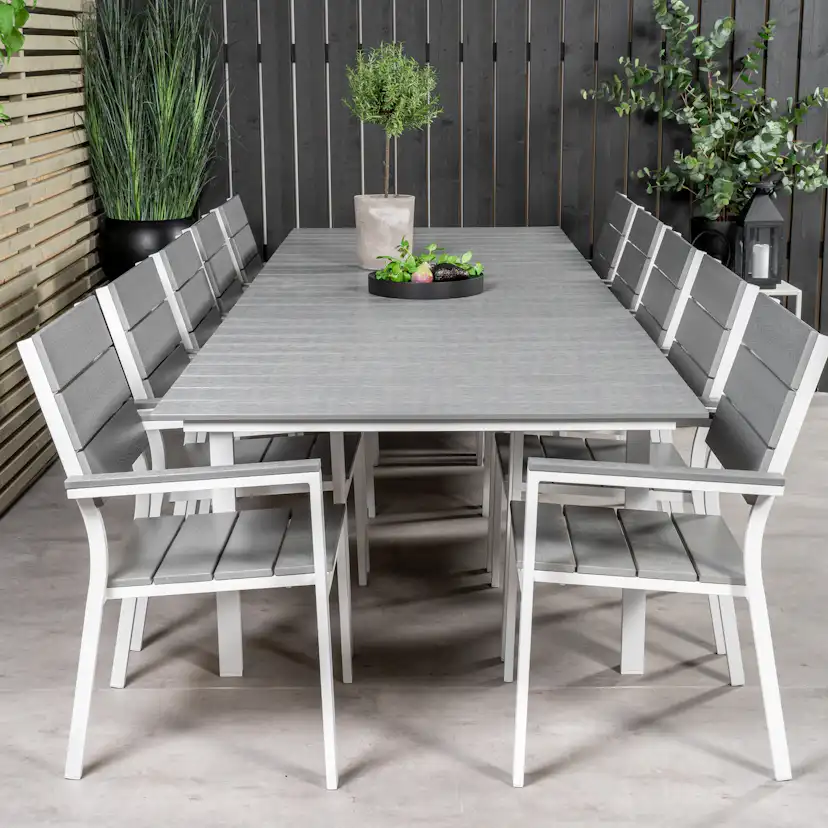 Matgrupp Venture Home Lova 224/324 med 10 Lova Matstolar