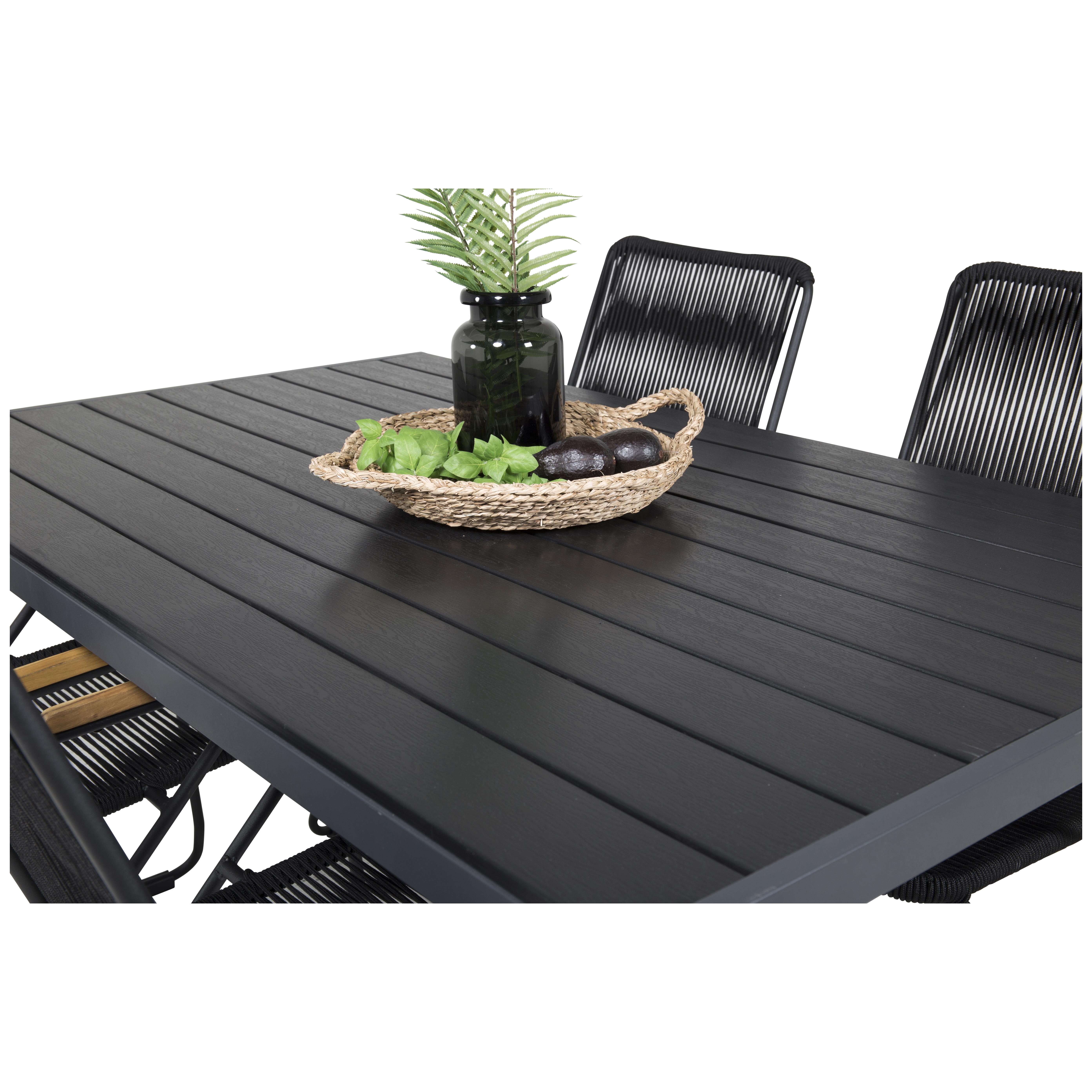 Matgrupp Venture Home Bront 150 med 4 Berfin Karmstolar