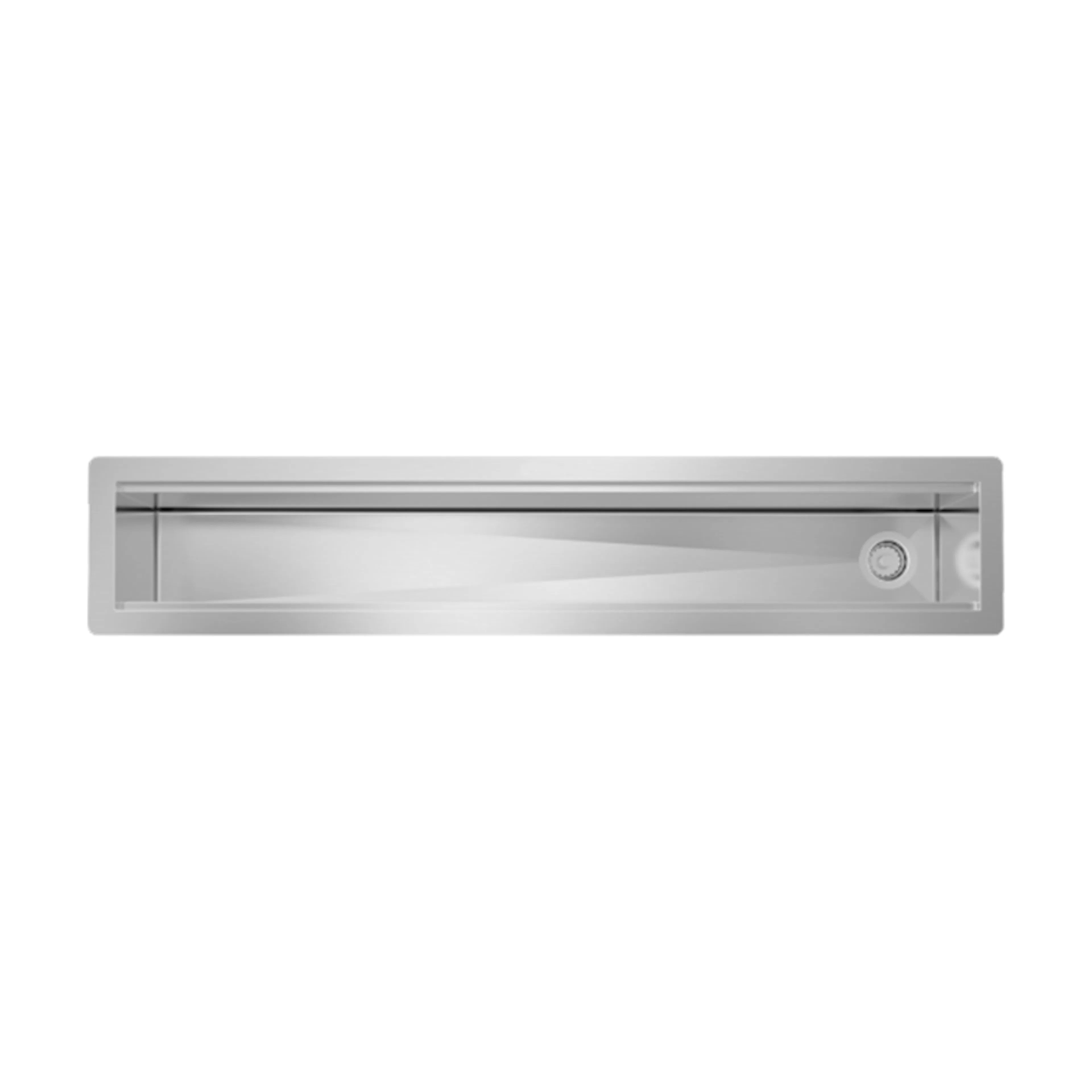 Diskho DecoSteel Manhattan 1000 Rostfri Enkel med Korgventil & Vattenlås