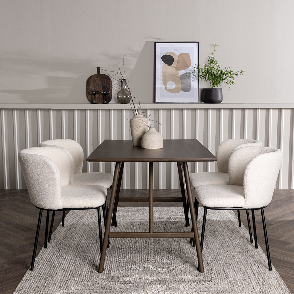 Matgrupp Venture Home Kaseidon med 4 st Edina stolar