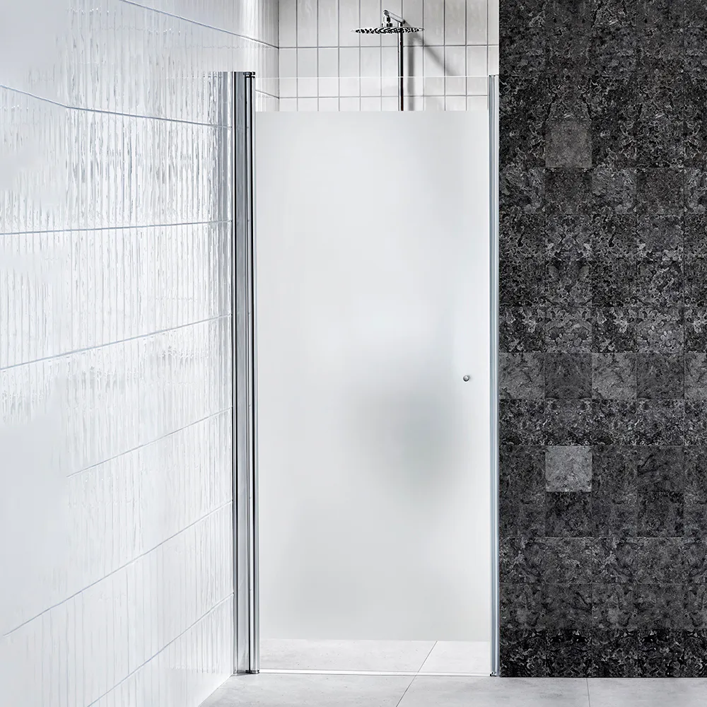 AL D-DÖRR PICTO 1 RAK 80 FR1 Frostat glas, Bredd: 748 mm