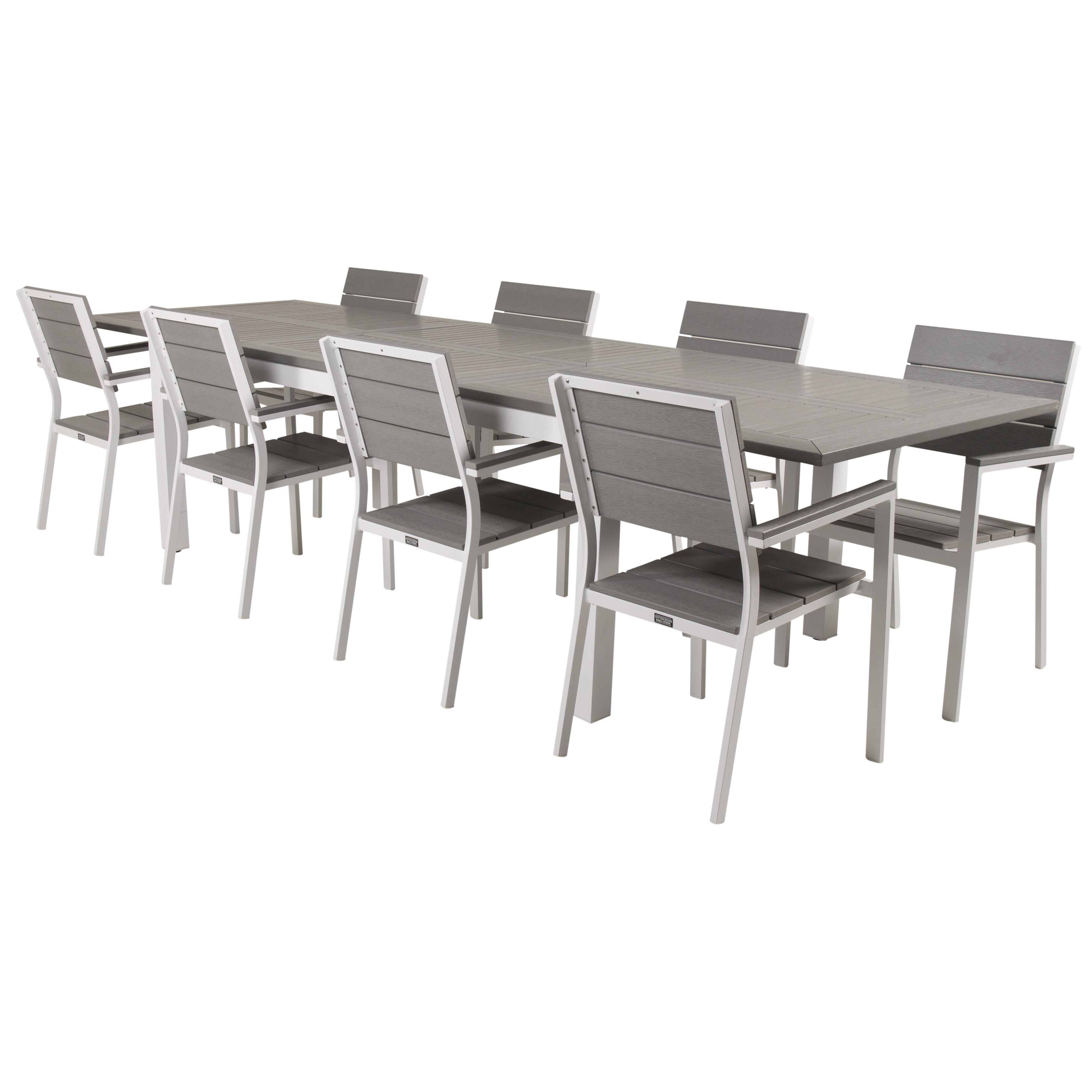 Matgrupp Venture Home Aleyna 224/324 med 8 Lova Stolar