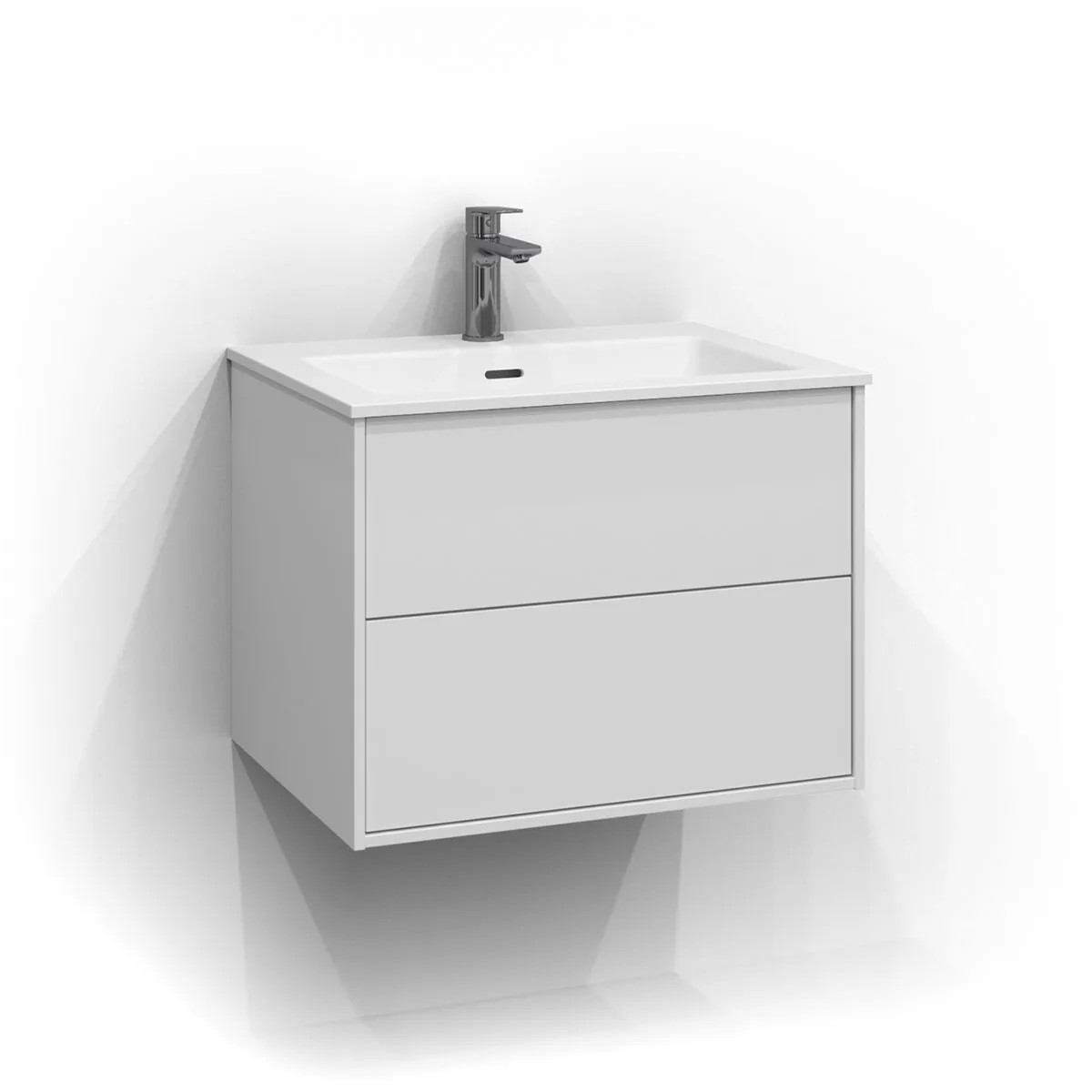 Tvättställsskåp Svedbergs Epos 60x45 med 2 Lådor