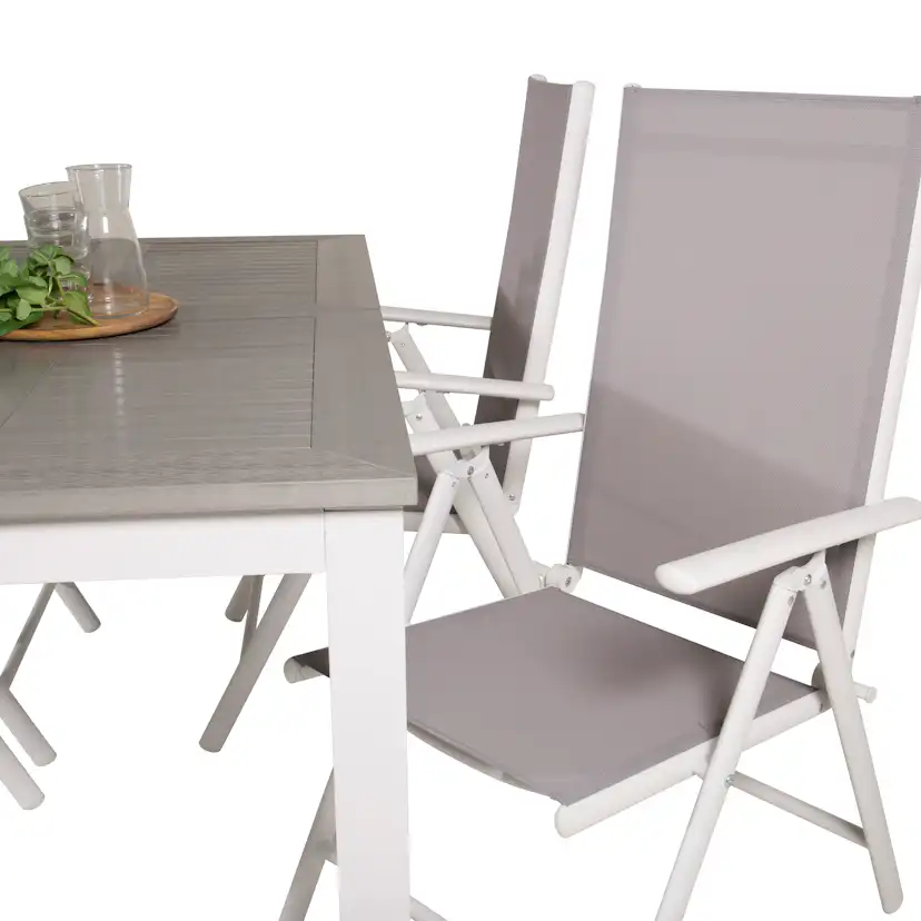 Matgrupp Venture Home Aleyna 160/240 med 4 Bront Matstolar