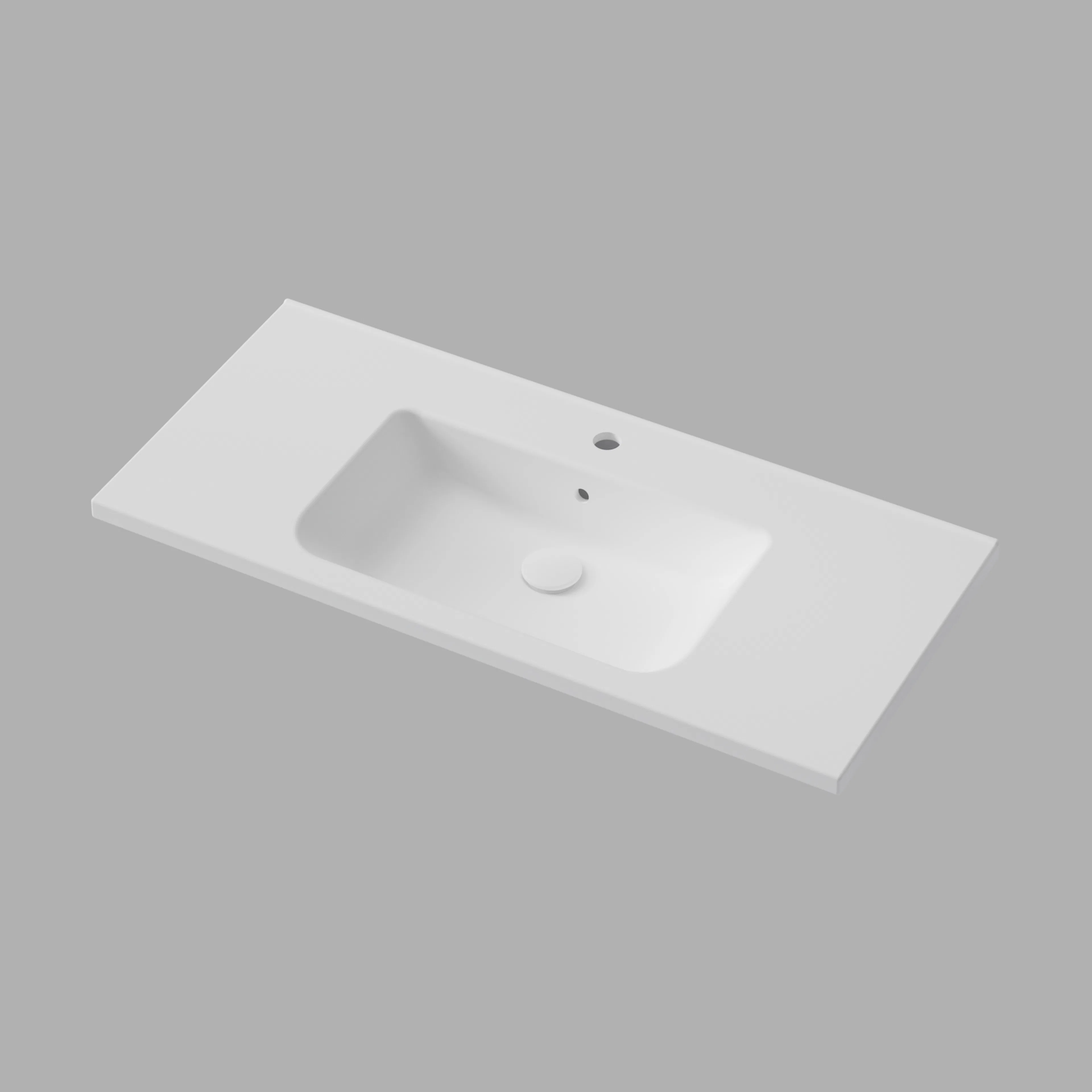 Tvättställ Shape 100, Glossy White, Porslin 1020