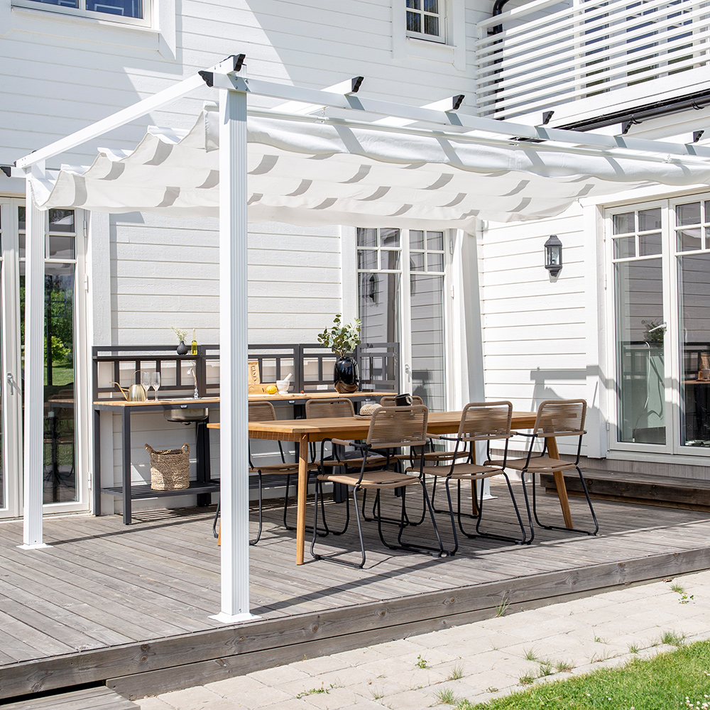 Pergola Venture Home Lazio 3,5x3,5 m för Altan