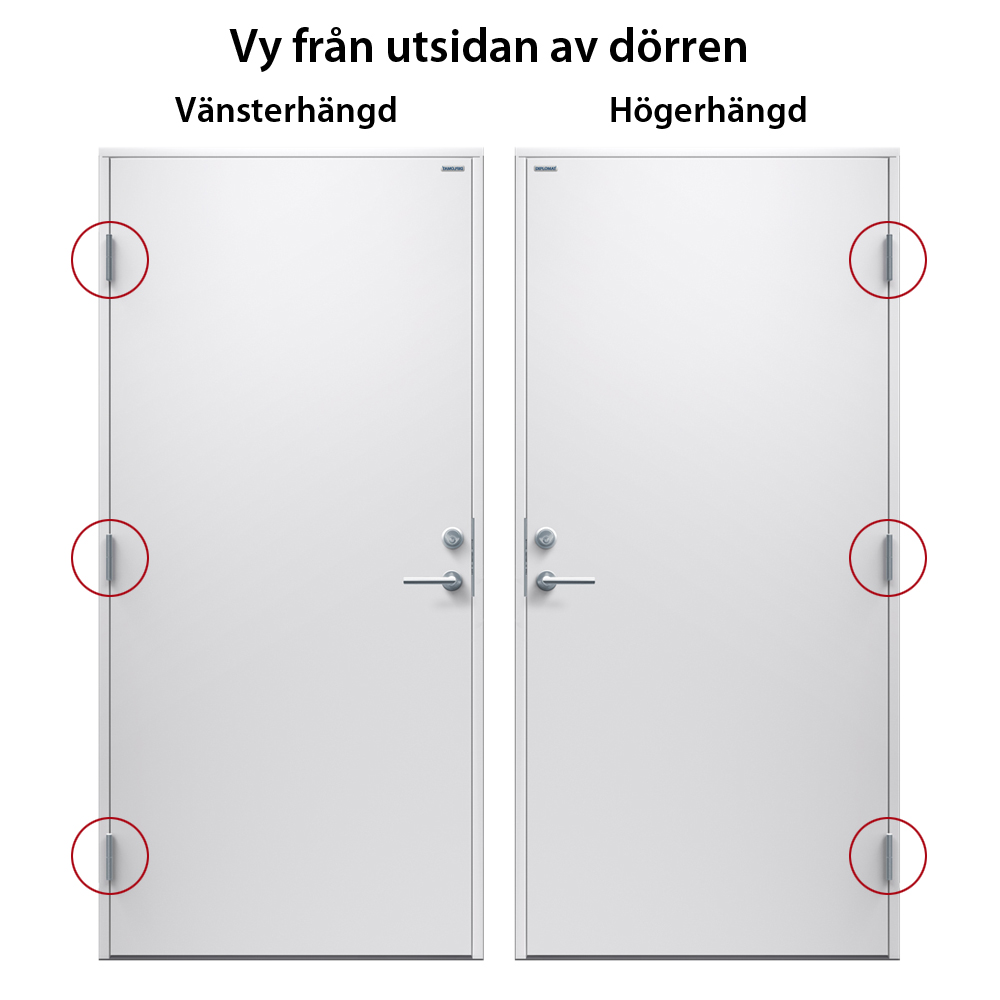 Förrådsdörr Diplomat SRD Vit