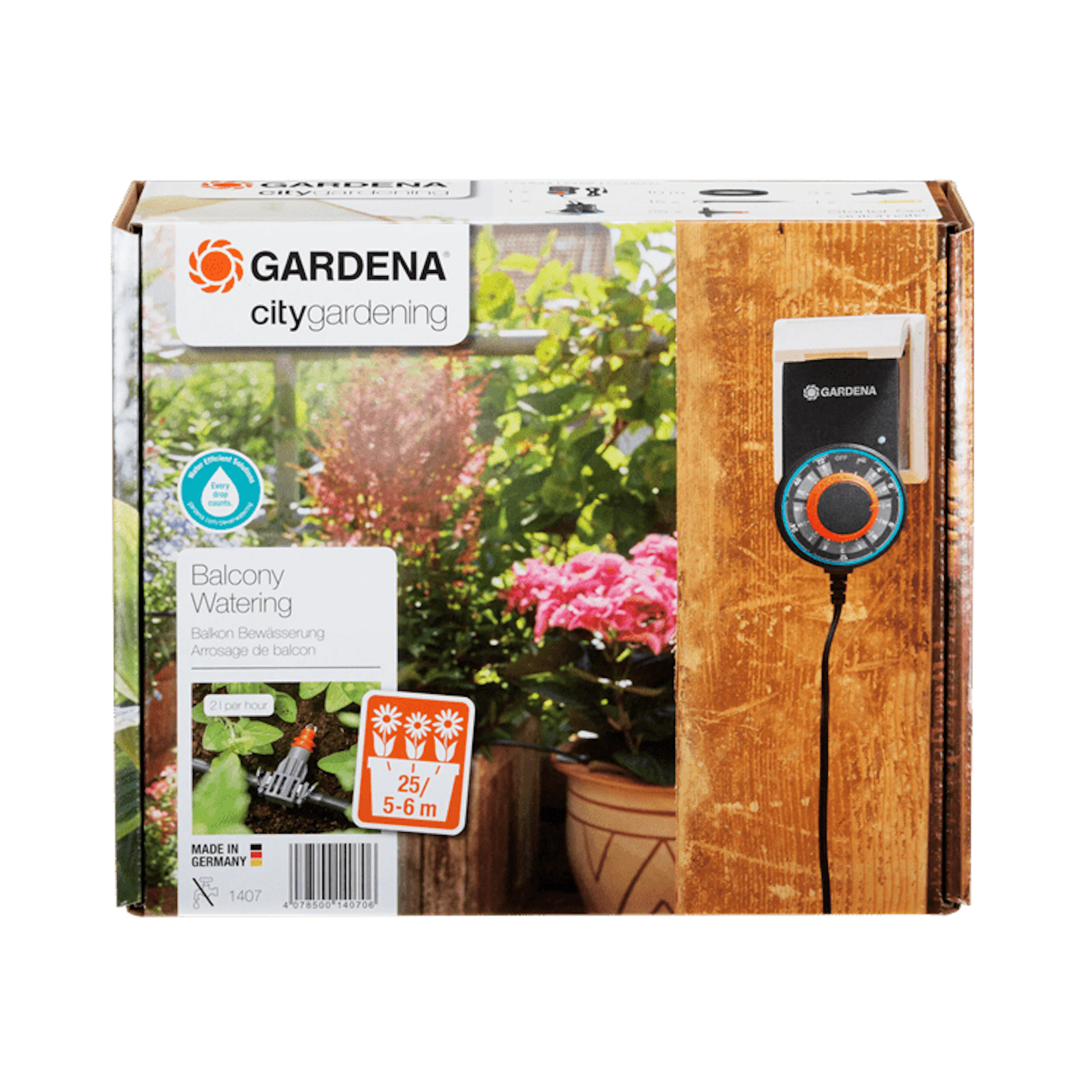Balkongbevattning Gardena City Gardening