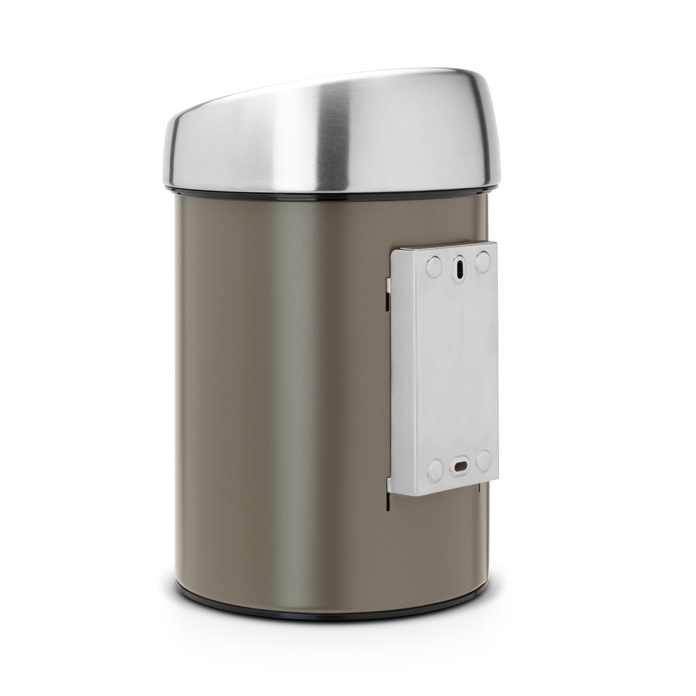 Touch Bin® 3Ltr / Brilliant Steel lock Platinum Färg: Platinum