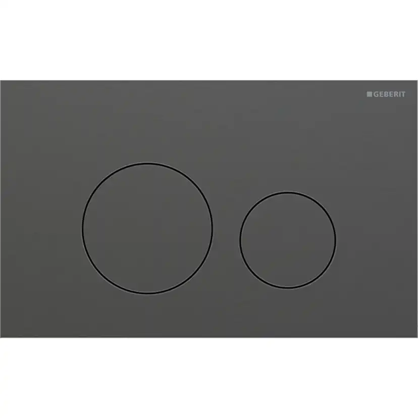 Tryckplatta svart krom/svart krom D:0,6mm Svart Krom