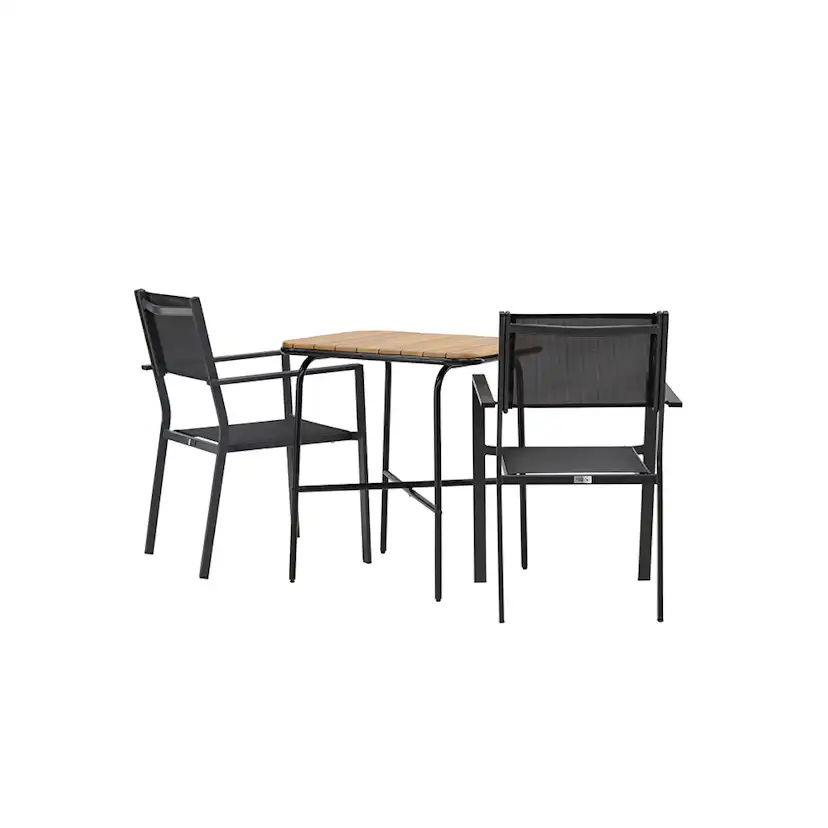 Cafégrupp Venture Home Holmbeck Bord med 2 Copacabana Stolar