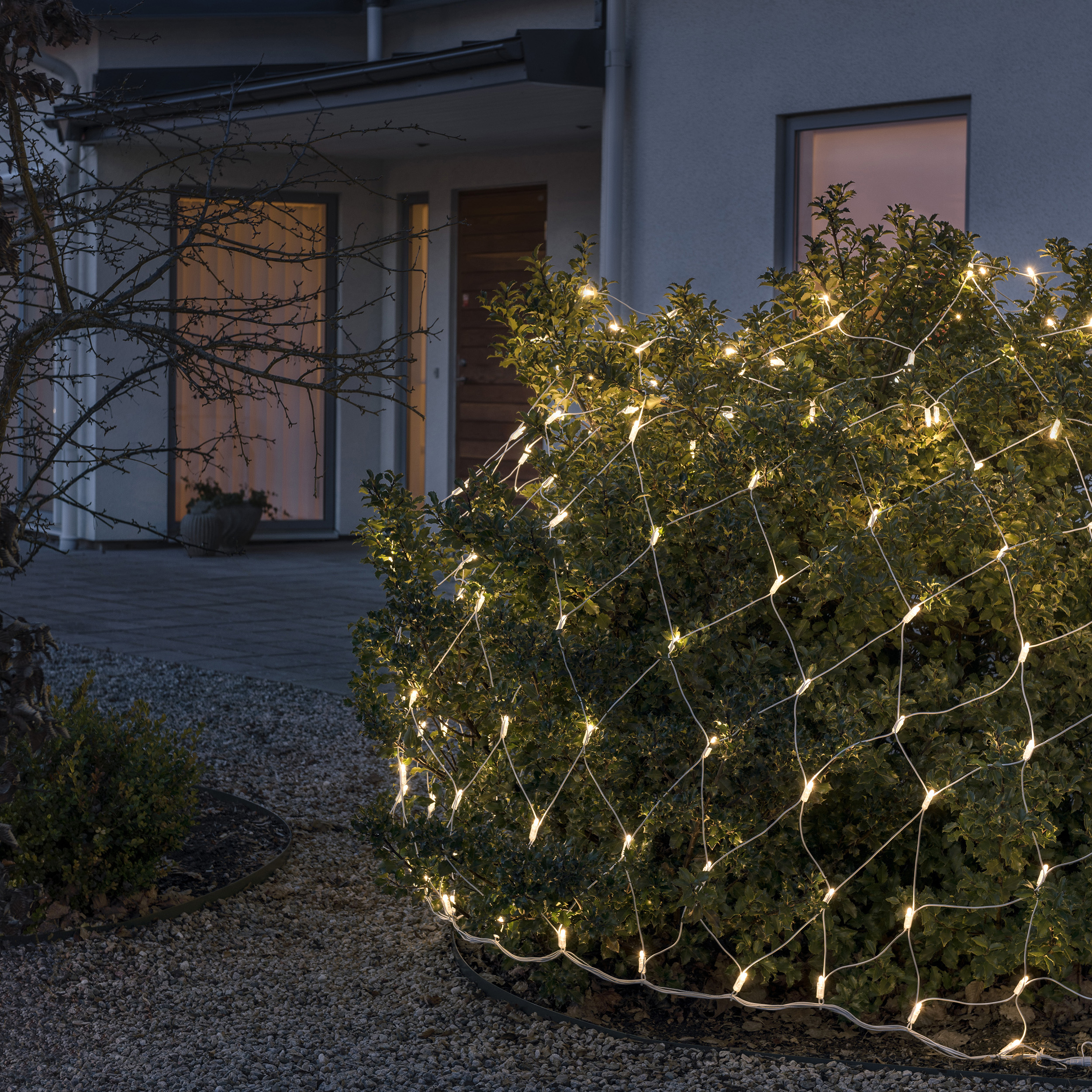 Startset nät 104 LED Varmvit/Svart