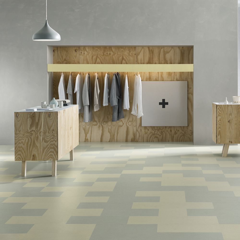 Linoleumgolv Forbo Marmoleum Click Moon 60x30 cm