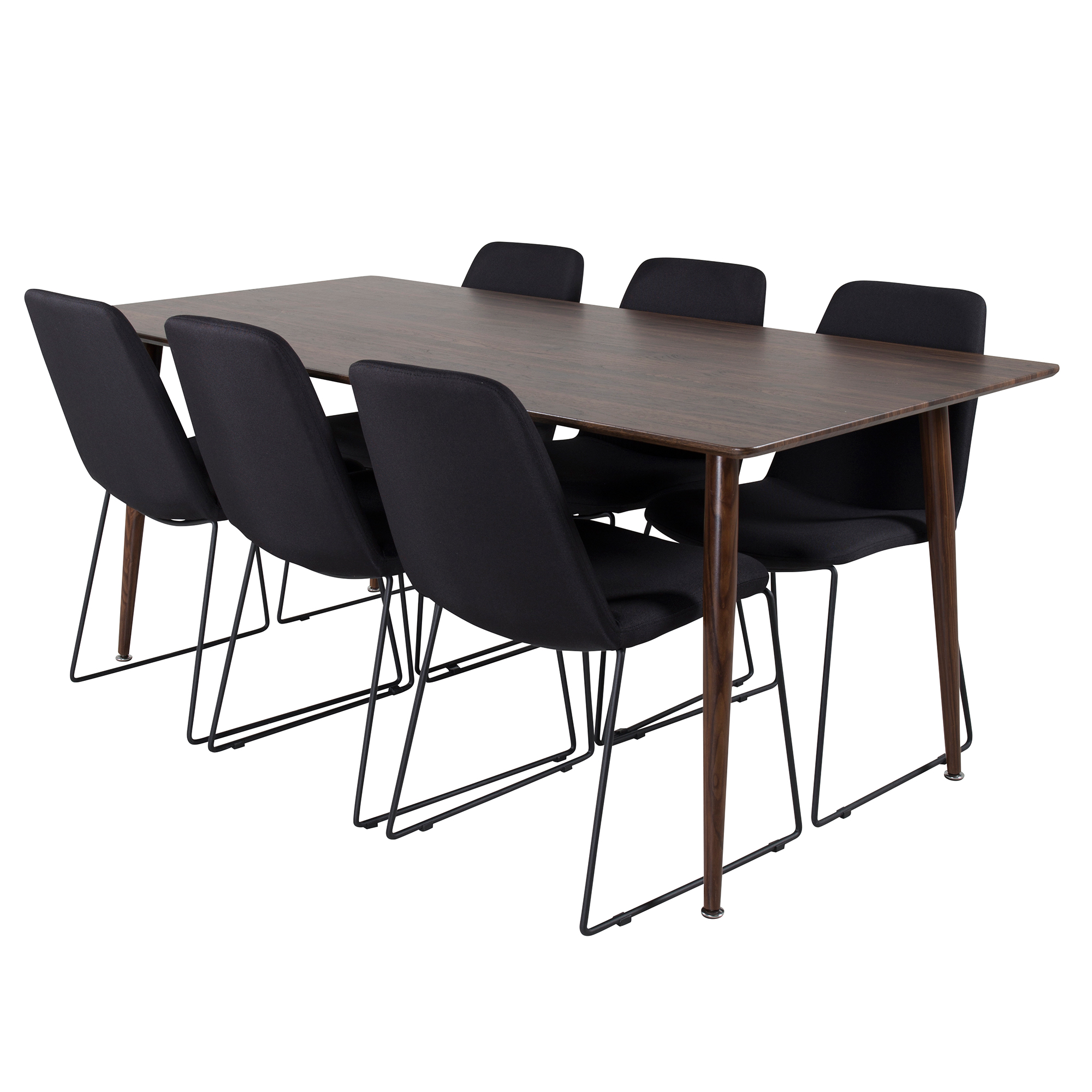 Matgrupp Venture Home Pobbie med 6 Muscot Stolar Polyestertyg