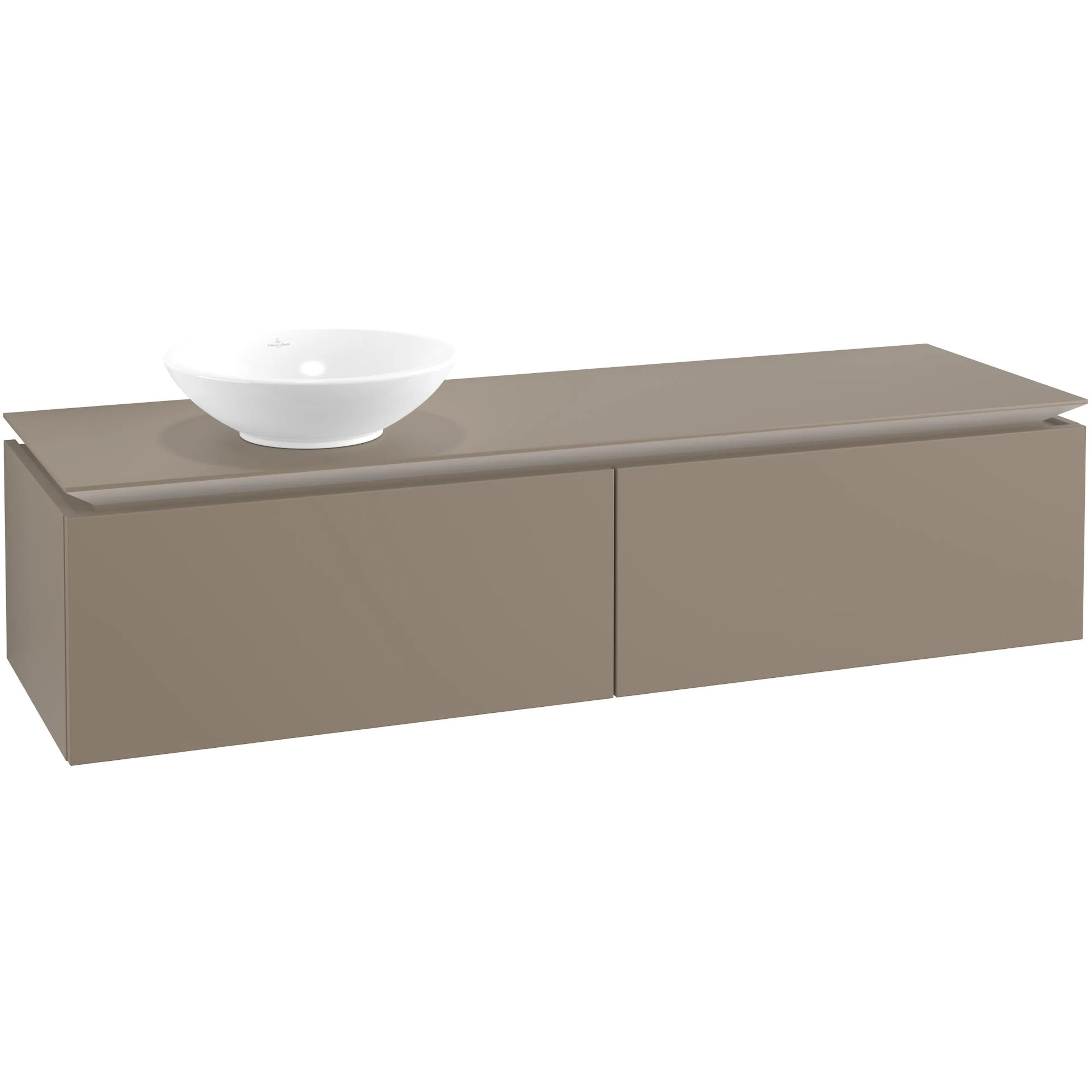 Tvättställsskåp Villeroy & Boch Legato Kompakt 1600 med 2 Lådor för Ocentrerat Ytmonterat Tvättställ från Övriga V&B Serier