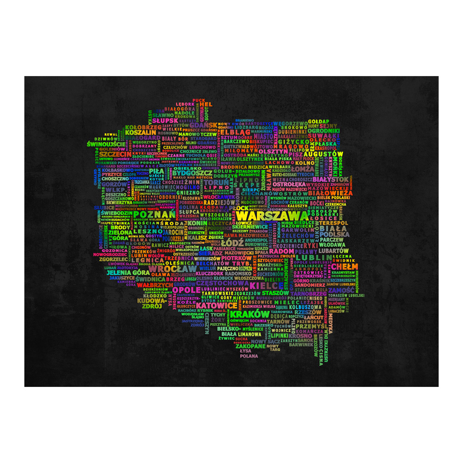 Fototapet Arkiio Den Karta Över Polen