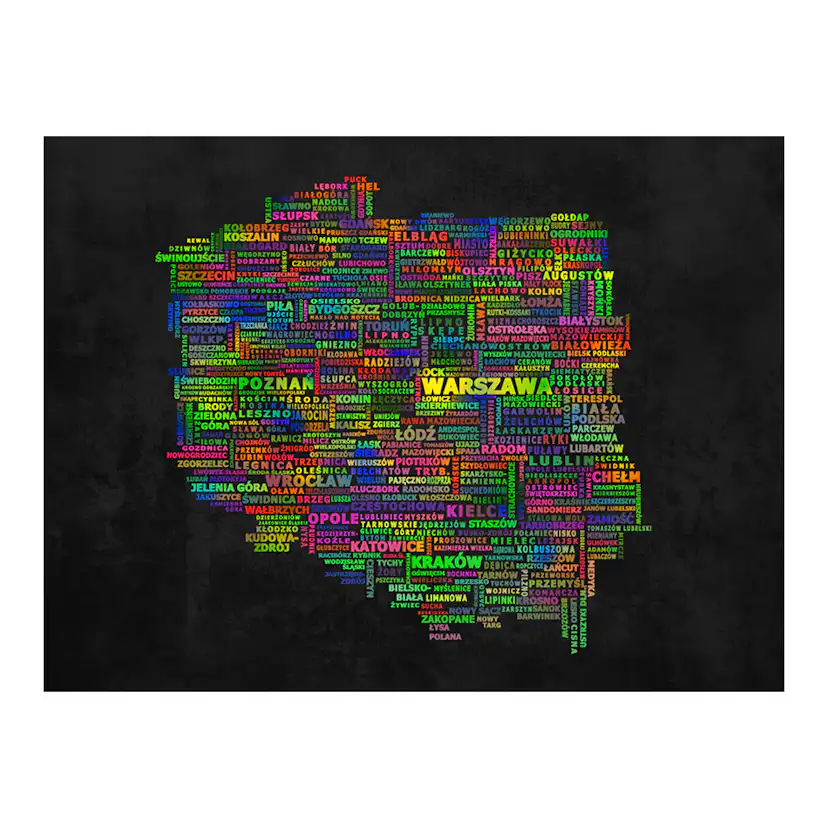 Fototapet Arkiio Den Karta Över Polen