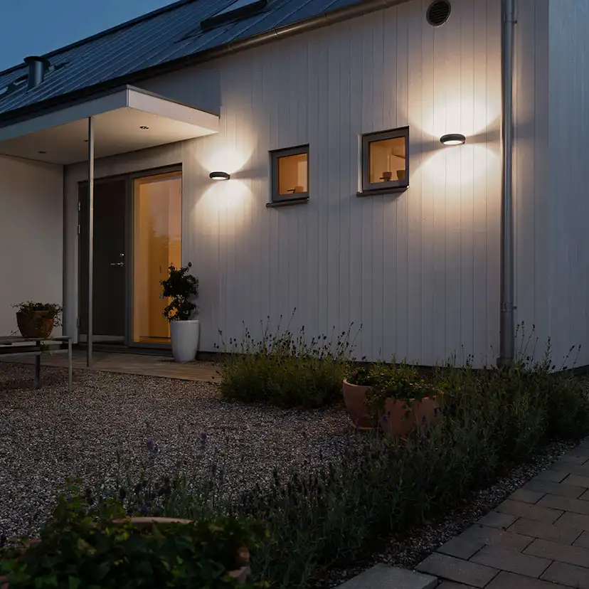 Vägglykta Gnosjö Konstsmide Rovigo 5W High Power LED Mörkgrå