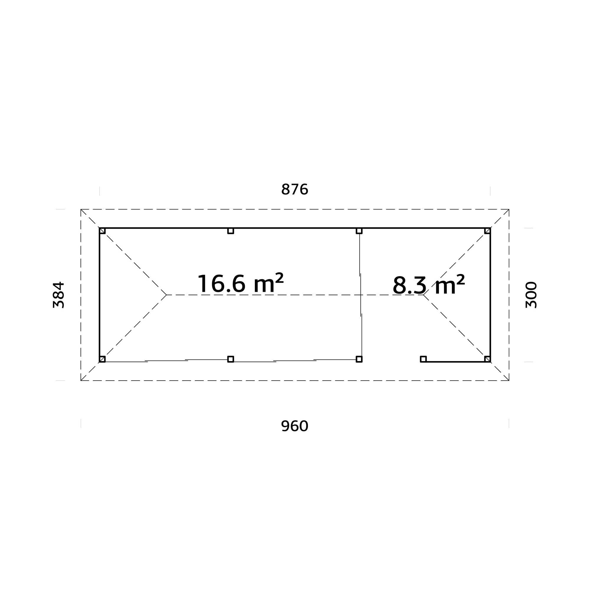 Uterum Palmako Bianca 24,9 m2 Set 219 Slide