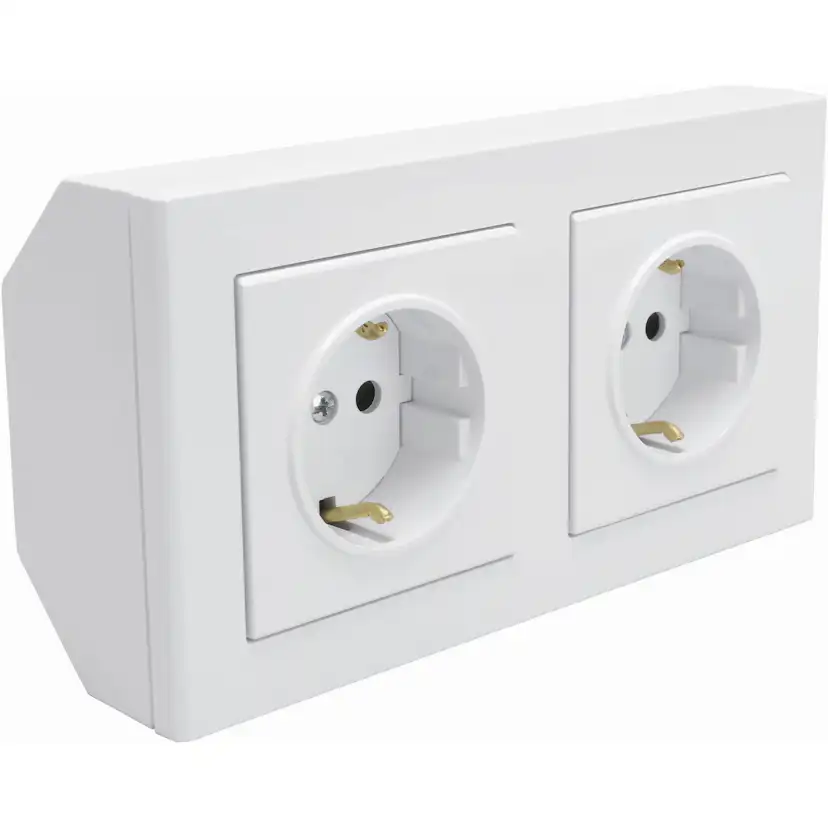 Hörnbox Malmbergs Optima 2Xschuko