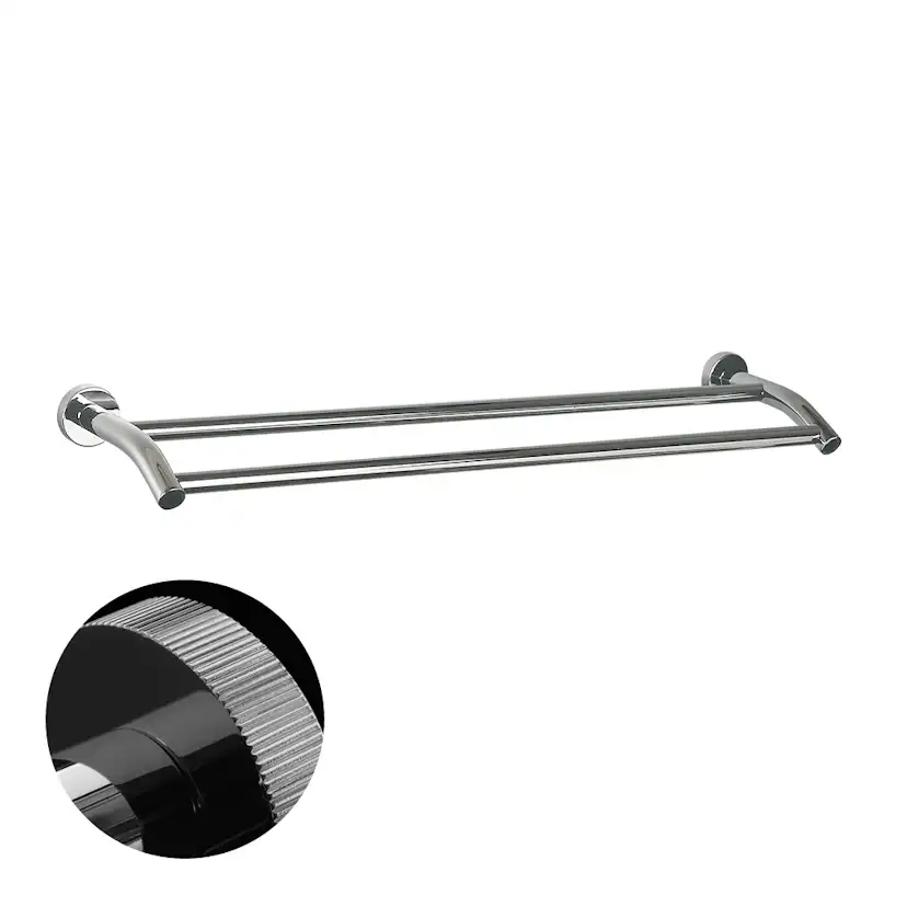Bond Groove Handduksstång dubbel 645 mm, krom Krom