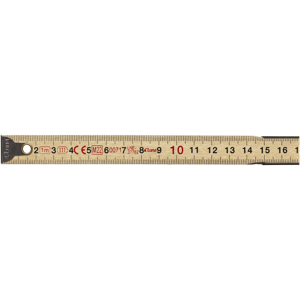 Meterstock Luna Tools mm Trä 1m