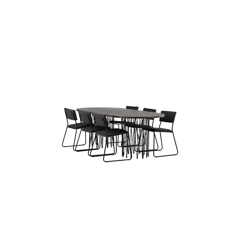 Matgrupp furniture/fashion Stone med 6 Kenth Stolar