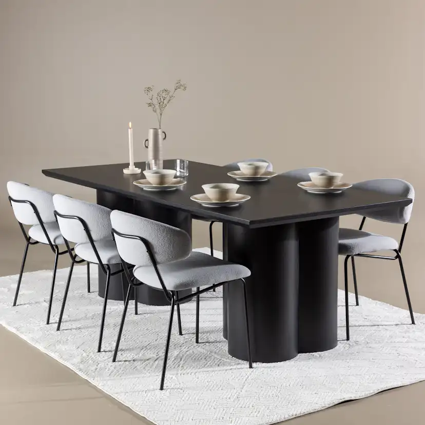 Matgrupp Venture Home Olivia 210 med 6 st Chico Stolar