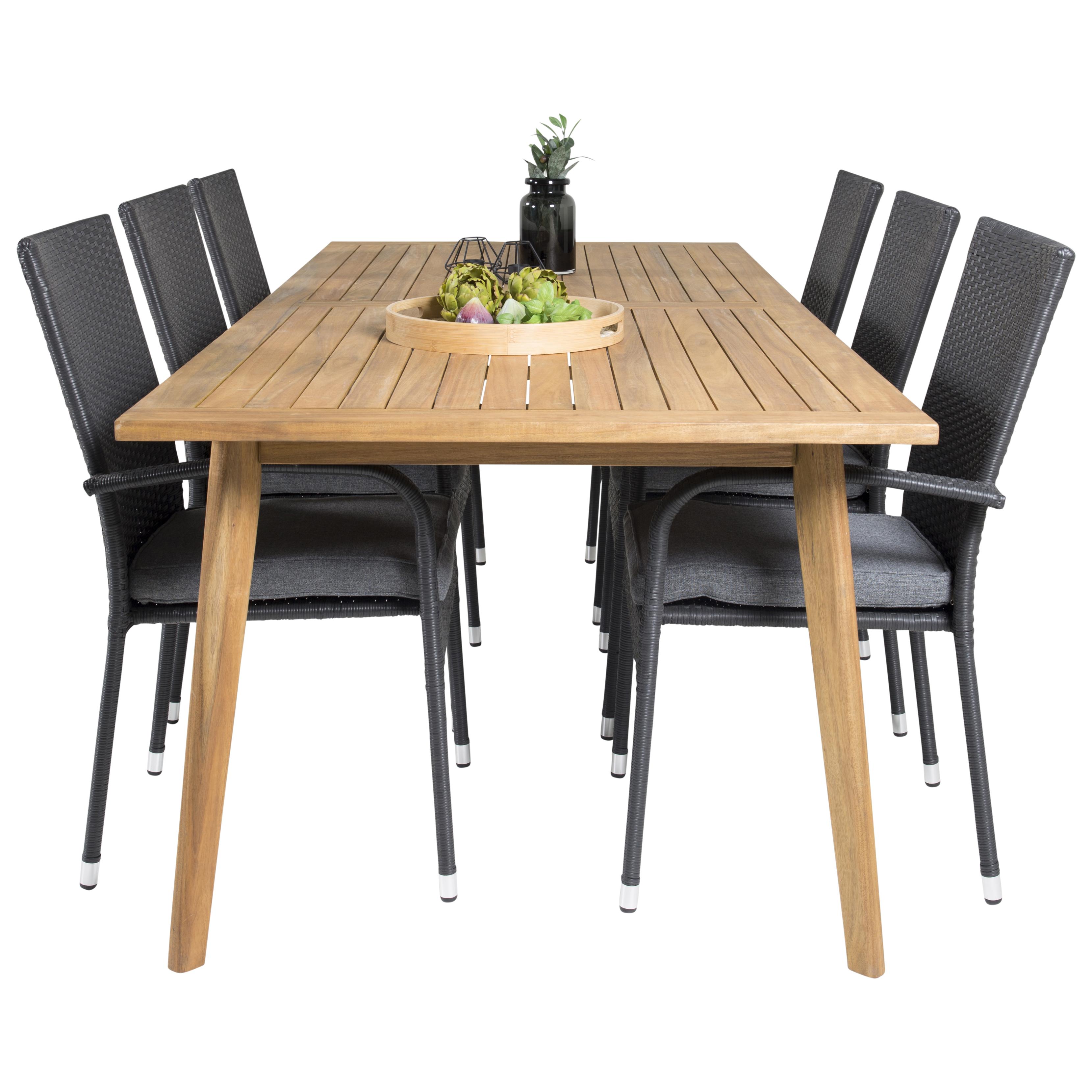 Matgrupp Venture Home Caisa 220 med 6 Asta Stolar