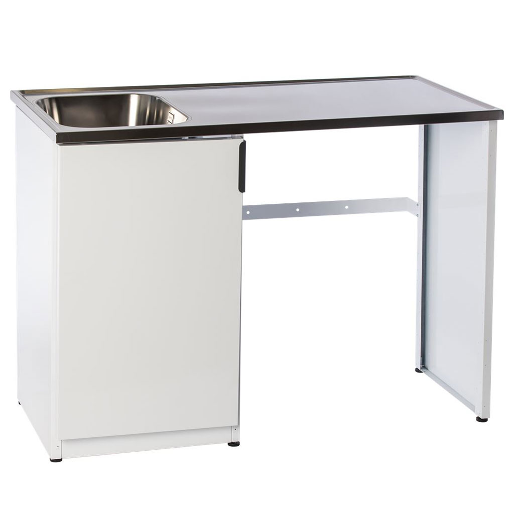 NIMO TVÄTTBÄNK Fjord Laundry Bench 120 HT VIT HÖ Placering: Höger, Utförande: Fjord Laundry Bench 120 halv öppen, Vit