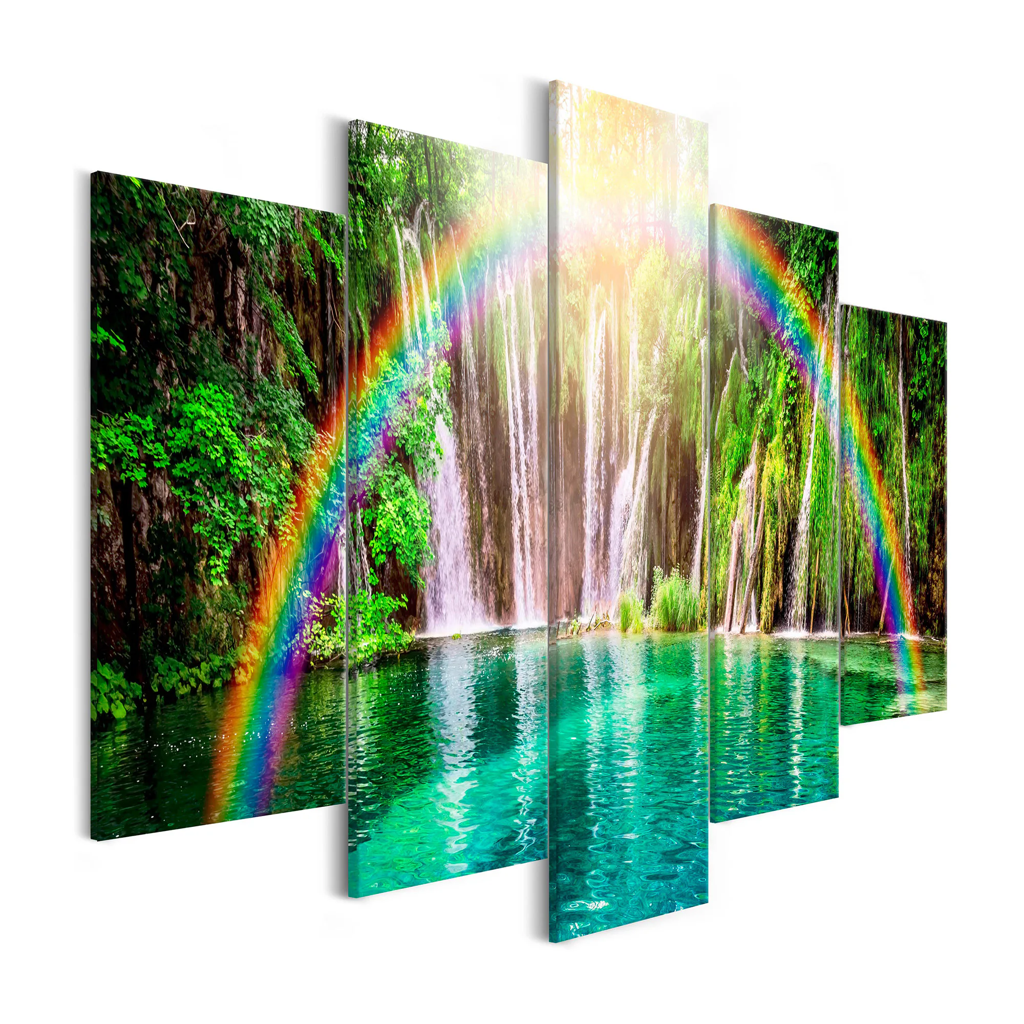 Tavla Arkiio Rainbow Time Wide 5 delar 225x100