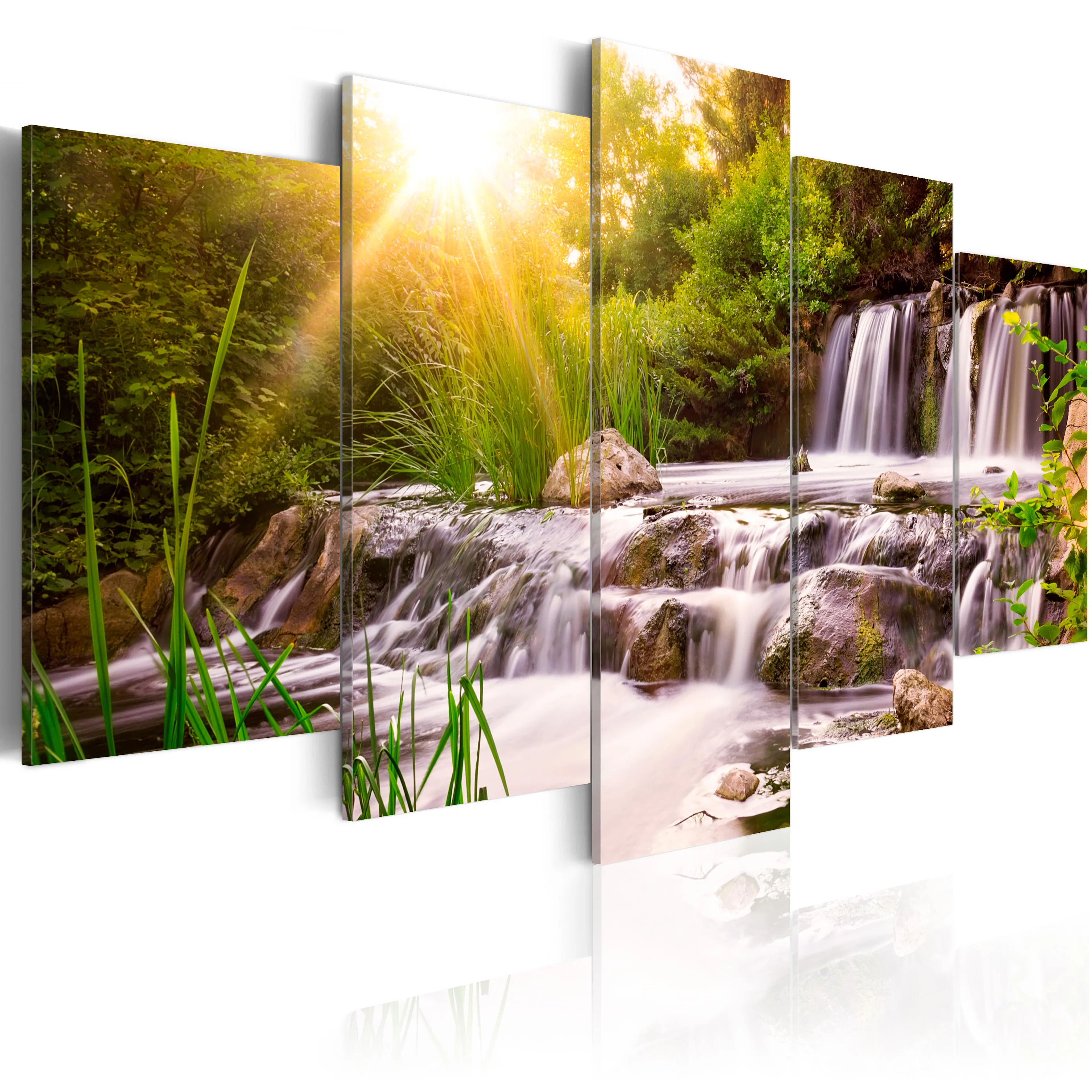 Akrylglastavla Arkiio Forest Waterfall