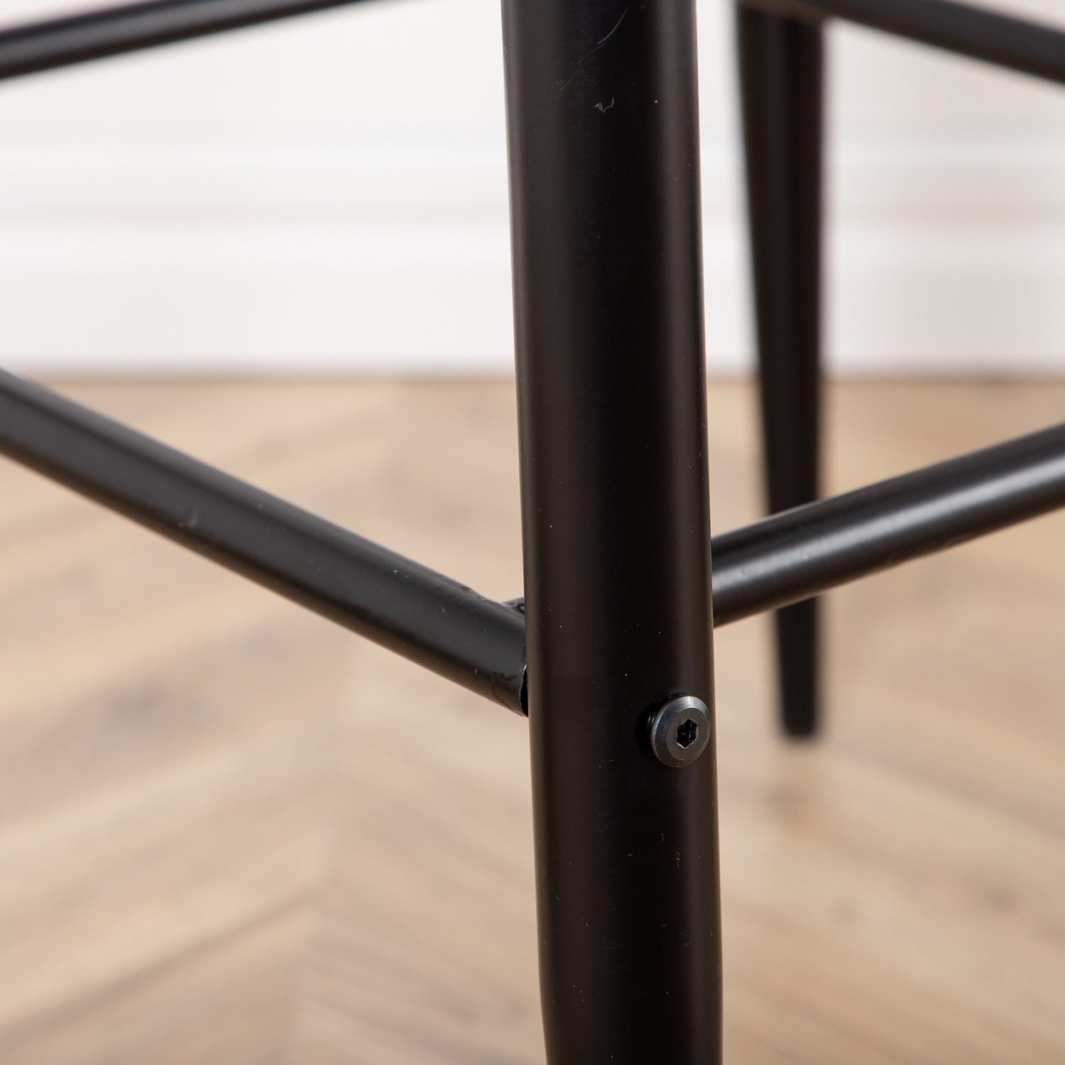Plaza Bar Chair - Black / Beige Fabric (Polyester linen ) Beige/Svart
