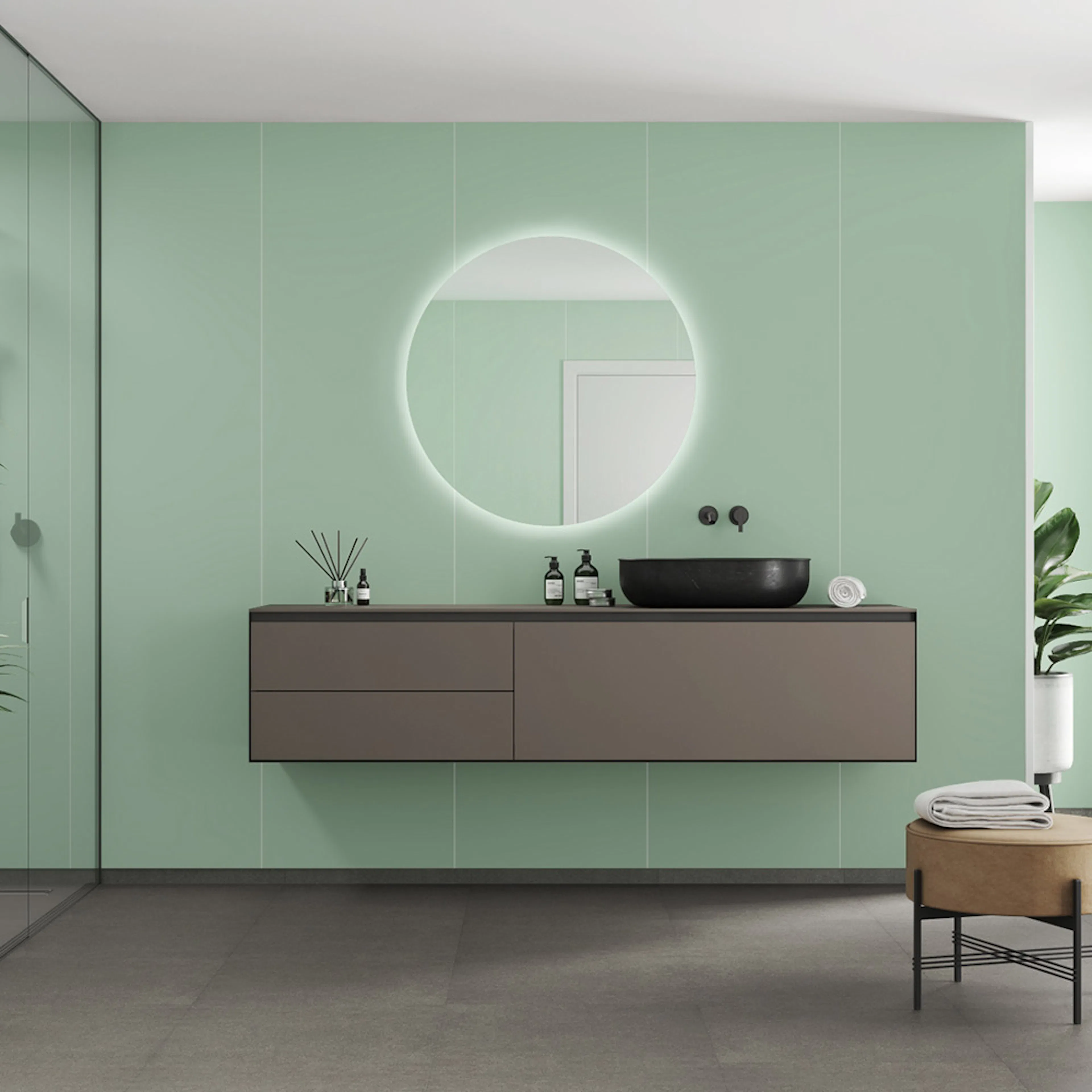 Våtrumsskiva Fibo 3085-M10 EM Light Green 10x620x2400 mm