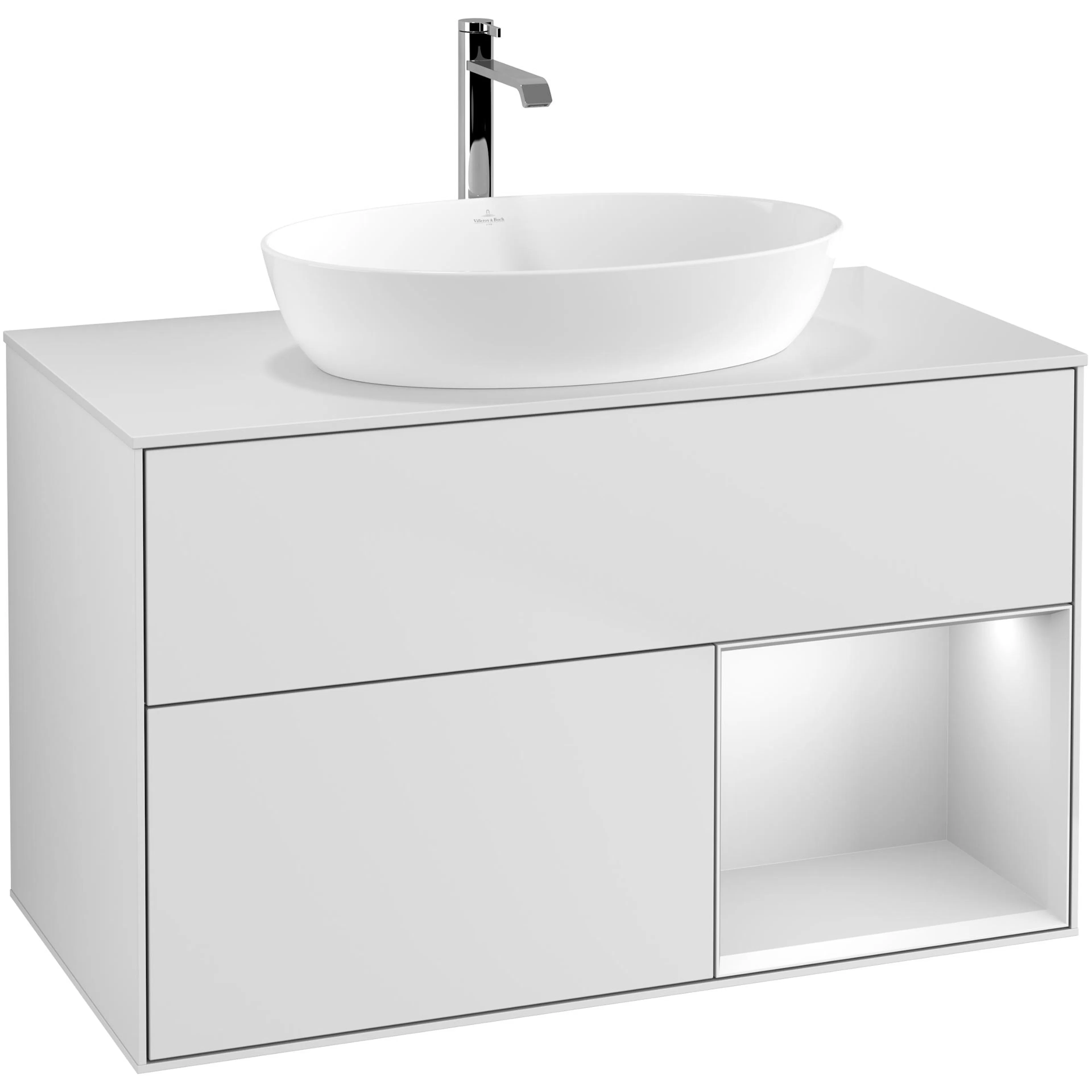 Tvättställsskåp Villeroy & Boch Finion med 2 Lådor Hylla och Bänkskiva för Fristående Tvättställ från Artis & Collaro