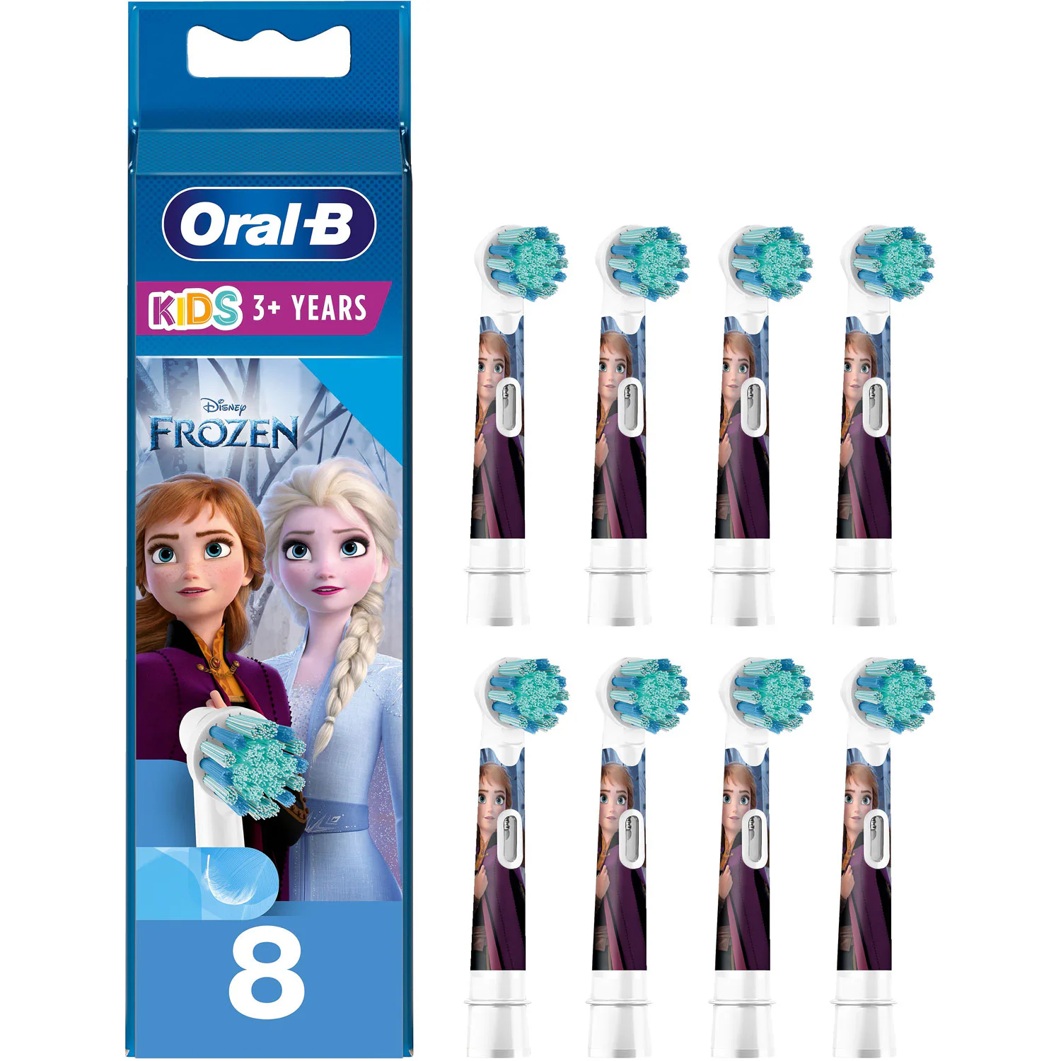 Borsthuvud Oral B Frozen 8 st