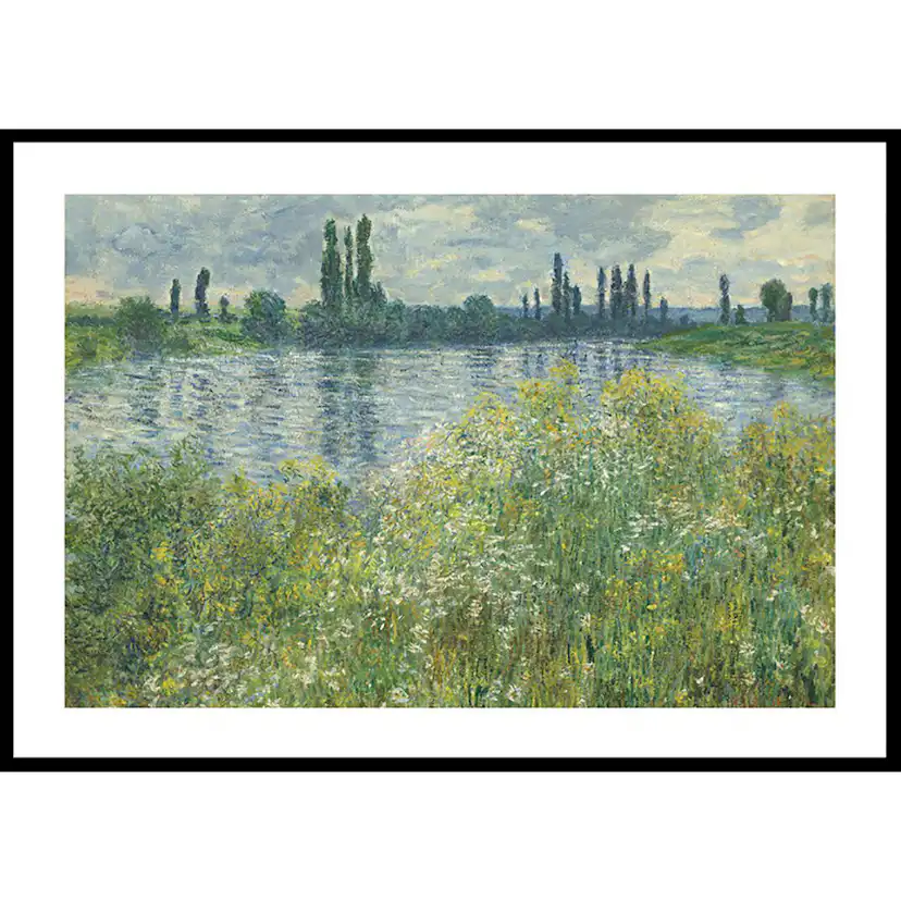 Poster Gallerix Banks of the Seine By Claude Monet