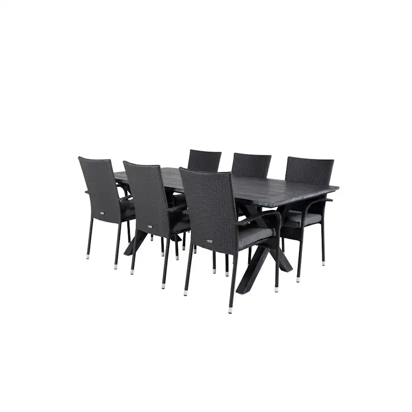 Matgrupp Venture Home Rossi 200 med 6 Asta Stolar