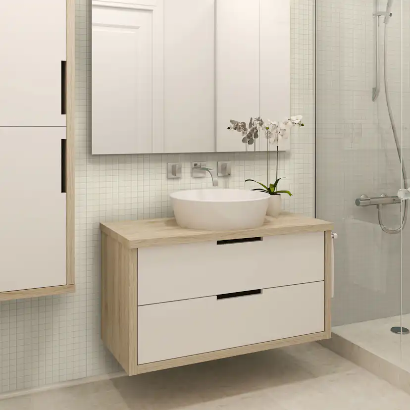 Klinker Arredo Quartz Bone Beige Mosaic 3x3 cm