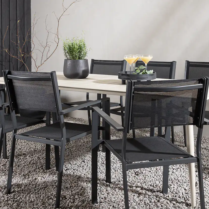 Matgrupp Venture Home Lina med 6 Copacabana Stolar